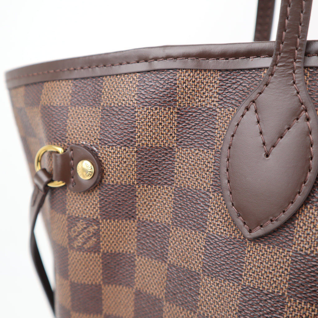 C2551R Louis Vuitton Tote Bag Neverfull MM | Pre-Owned Excellent White / Blue Damier Azur Canvas