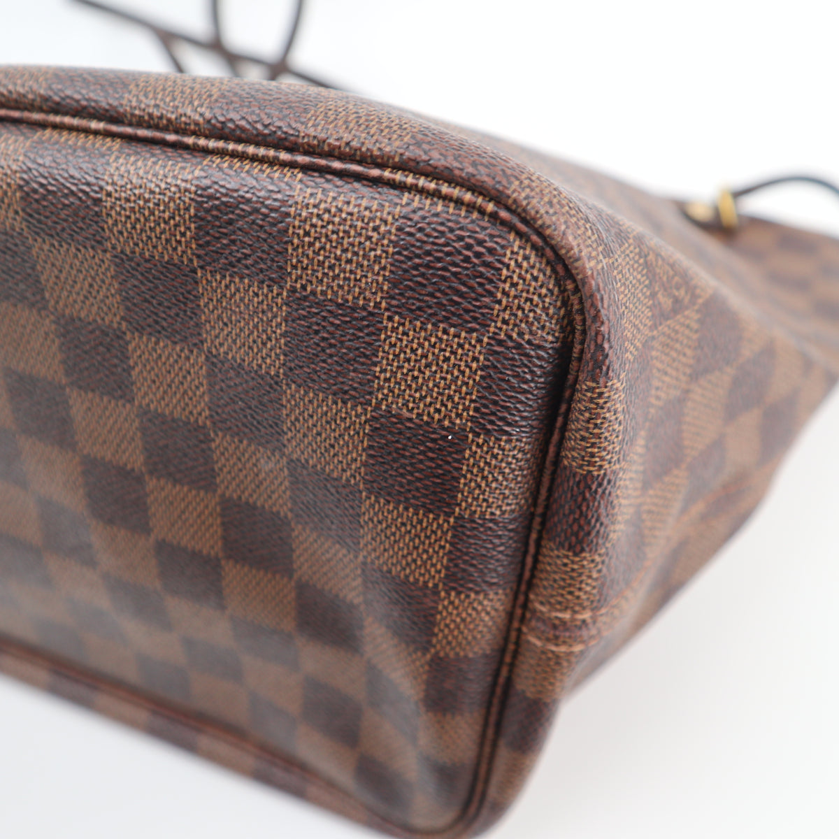 C2551R Louis Vuitton Tote Bag Neverfull MM | Pre-Owned Excellent White / Blue Damier Azur Canvas