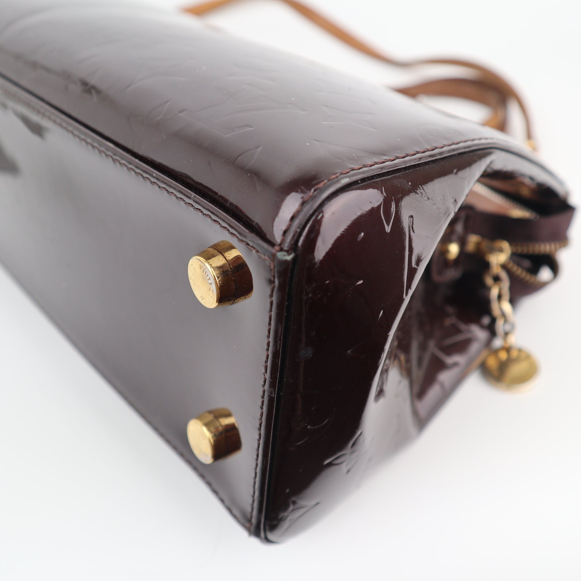 Louis Vuitton Amarante Monogram Vernis Brea MM Shoulder Bag C1686 | Pre-Owned Good Brown Monogram Canvas