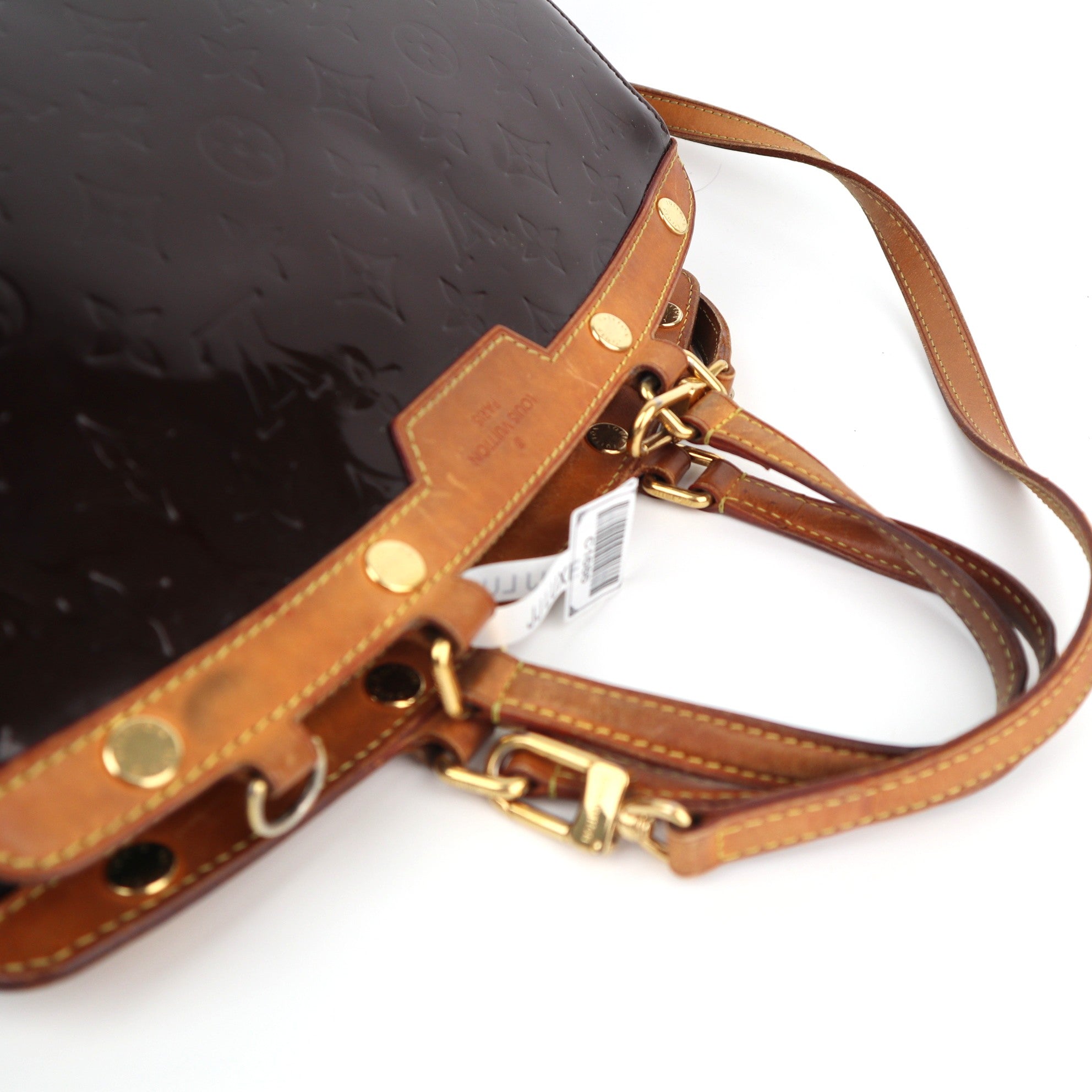 Louis Vuitton Amarante Monogram Vernis Brea MM Shoulder Bag C1686 | Pre-Owned Good Brown Monogram Canvas