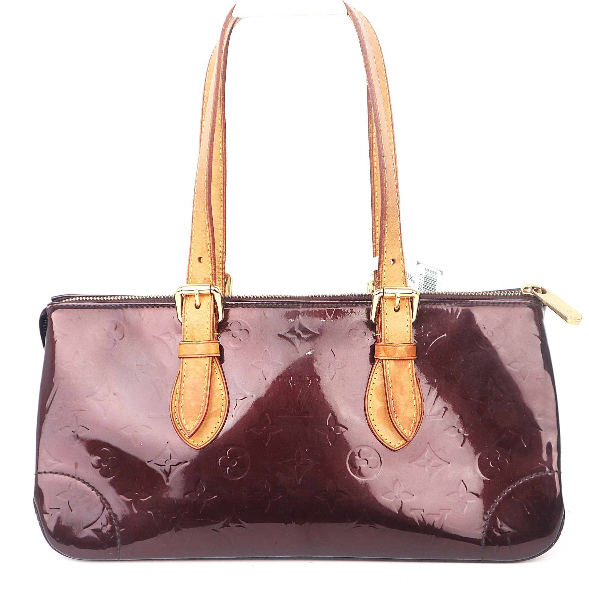 C1108 Louis Vuitton Amarante Monogram Vernis Rosewood Avenue Shoulder Bag-Pre Owned