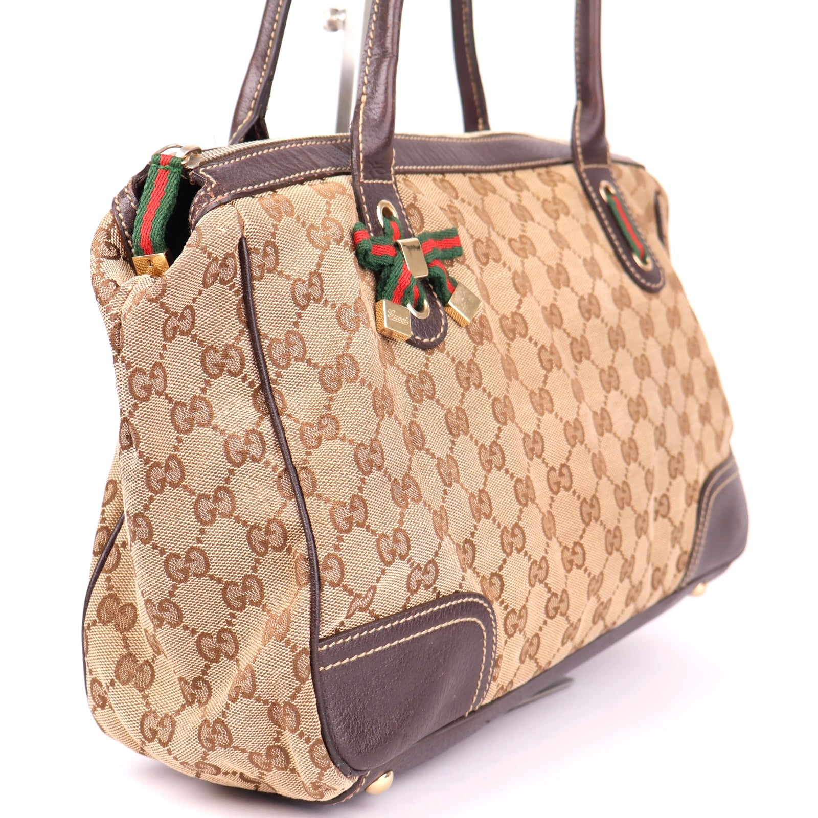 J1356 Gucci Beige GG Canvas Princy XL Tote Bag- Pre Owned