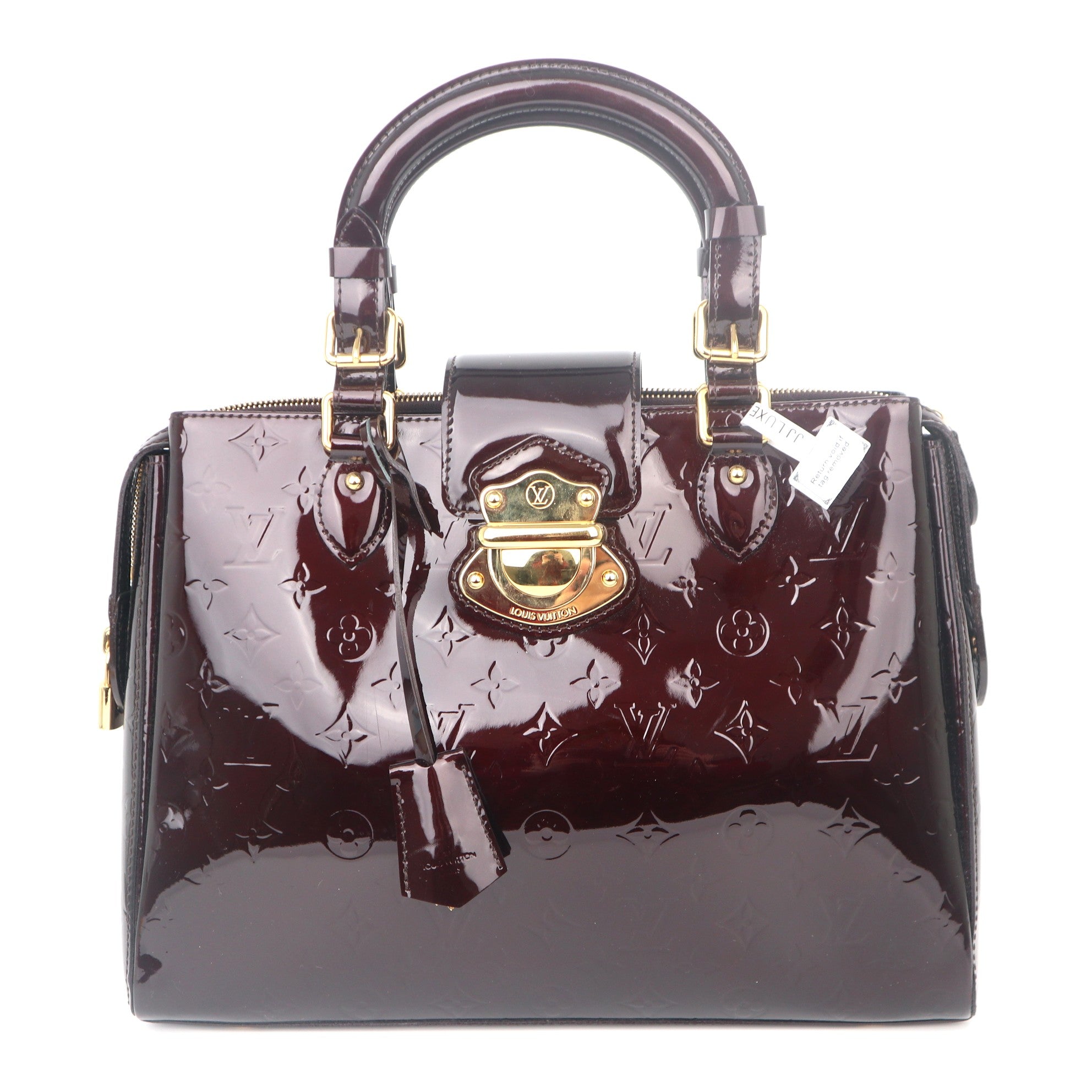 C1109 Louis Vuitton Amarante Monogram Vernis Melrose Avenue Bag-Pre Owned