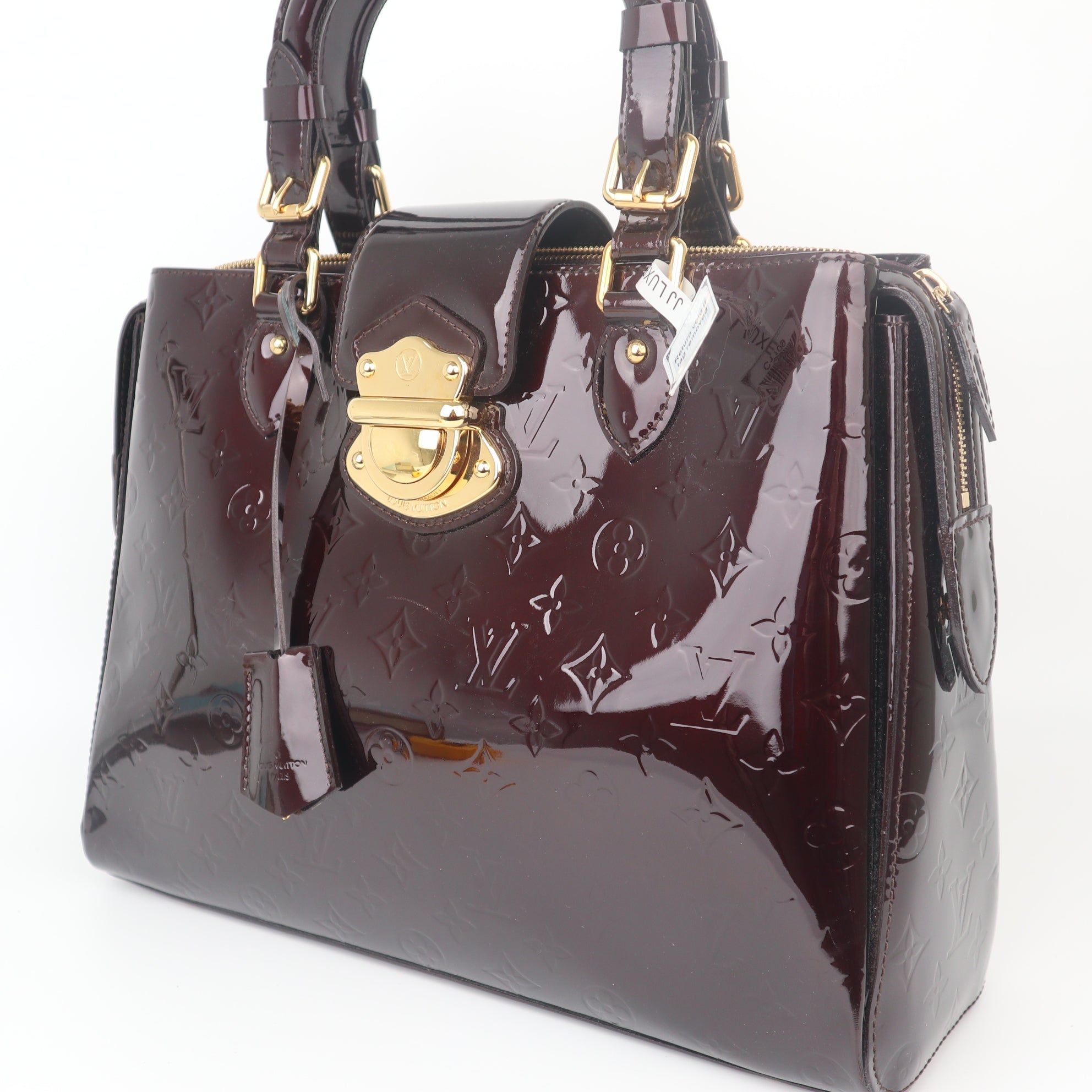 C1109 Louis Vuitton Amarante Monogram Vernis Melrose Avenue Bag-Pre Owned