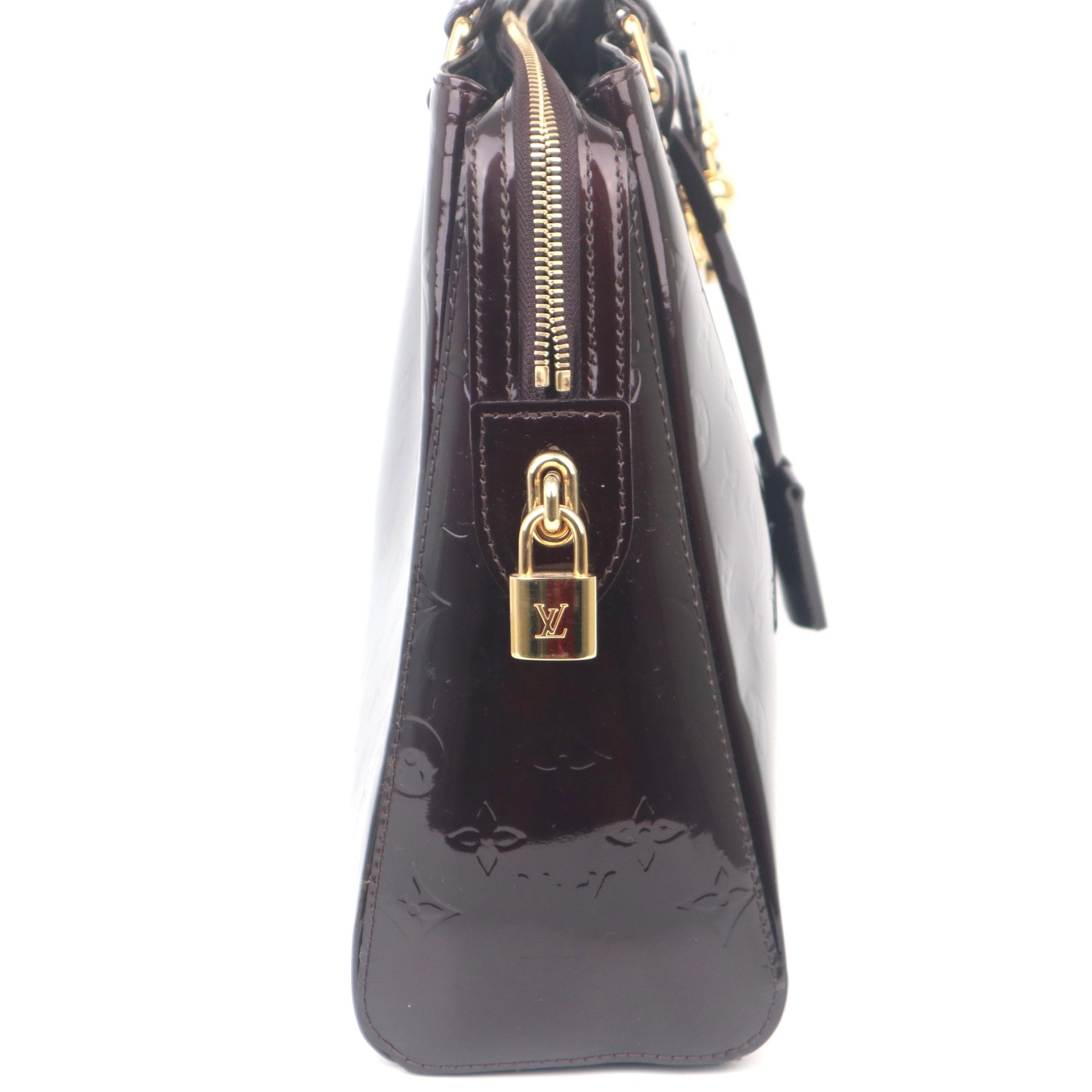 C1109 Louis Vuitton Amarante Monogram Vernis Melrose Avenue Bag-Pre Owned