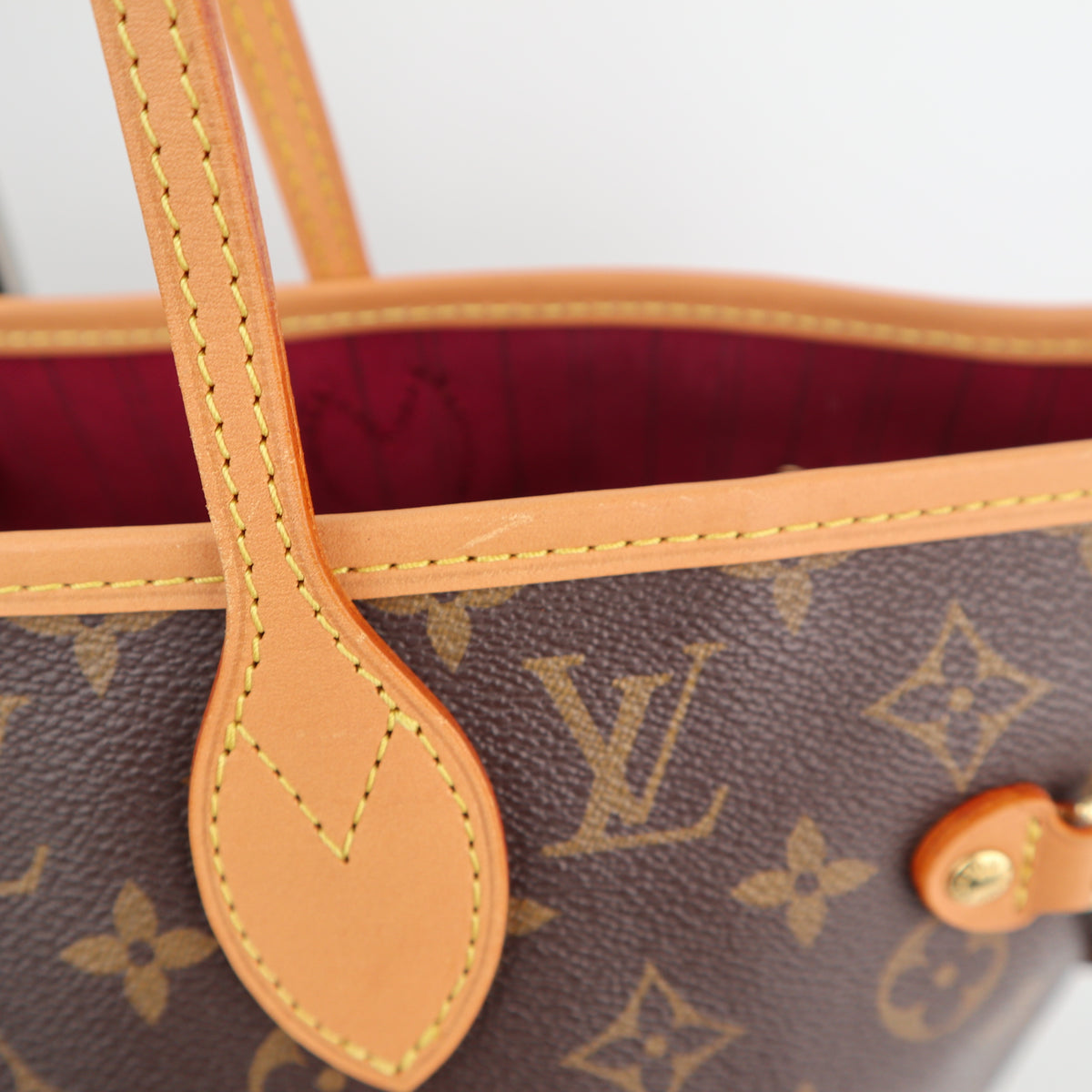 C2555R Louis Vuitton Tote Bag Neverfull MM | Pre-Owned Excellent Brown Monogram Canvas