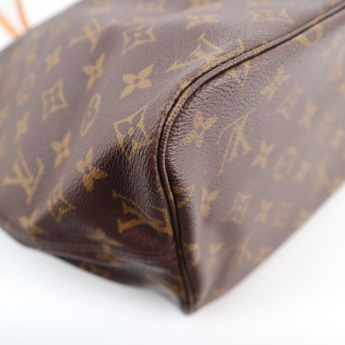 C2555R Louis Vuitton Tote Bag Neverfull MM | Pre-Owned Excellent Brown Monogram Canvas