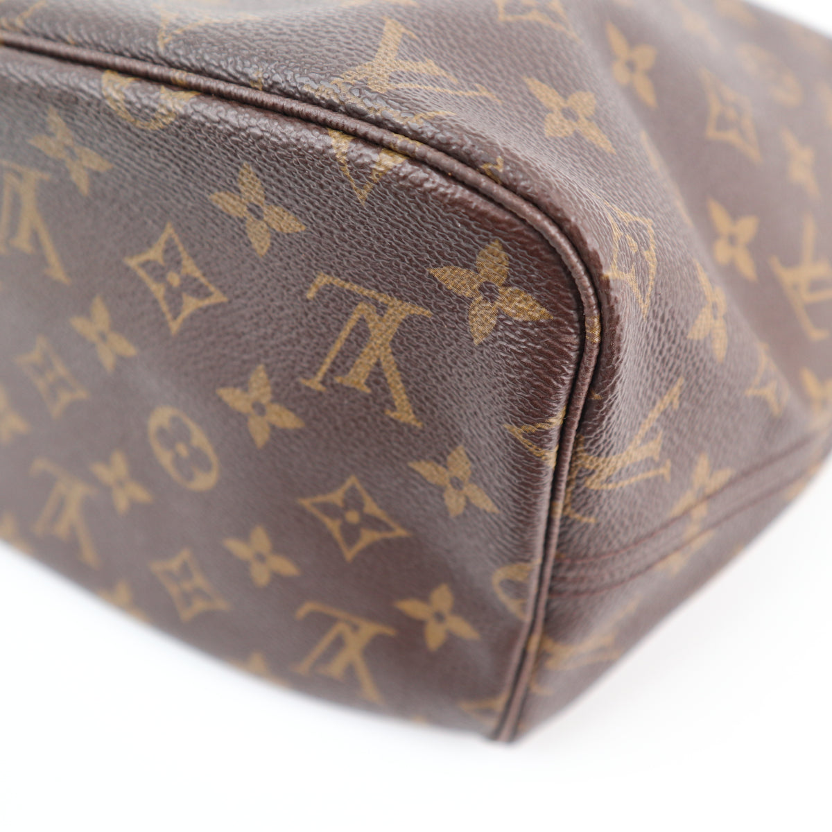 C2555R Louis Vuitton Tote Bag Neverfull MM | Pre-Owned Excellent Brown Monogram Canvas