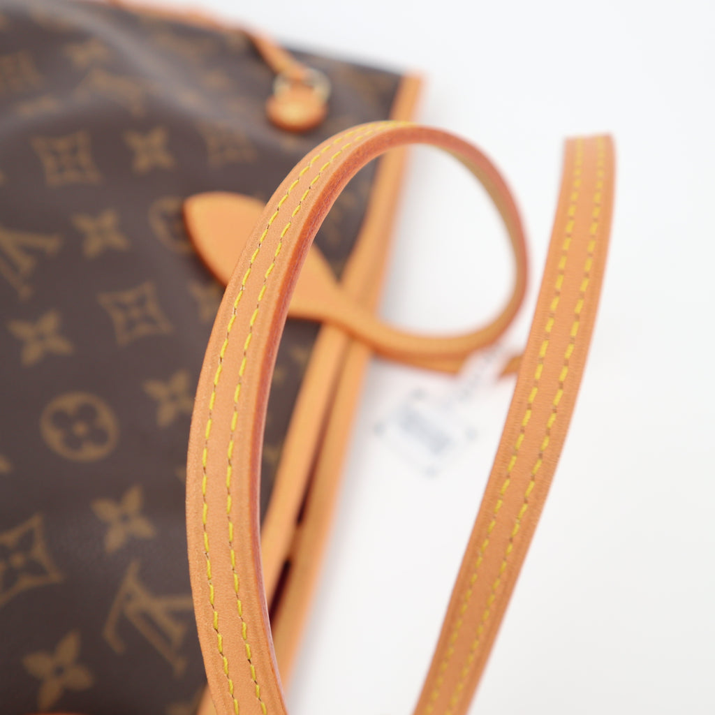 C2555R Louis Vuitton Tote Bag Neverfull MM | Pre-Owned Excellent Brown Monogram Canvas