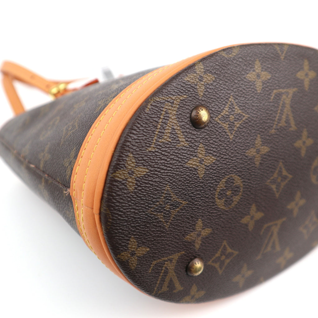 Louis Vuitton Monogram Canvas Petit Bucket Shoulder Bag C1692R | Pre-Owned Very Good Brown Monogram Canvas