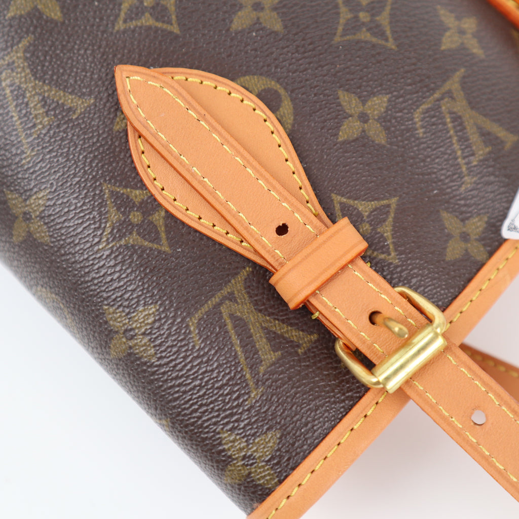 Louis Vuitton Monogram Canvas Petit Bucket Shoulder Bag C1692R | Pre-Owned Very Good Brown Monogram Canvas