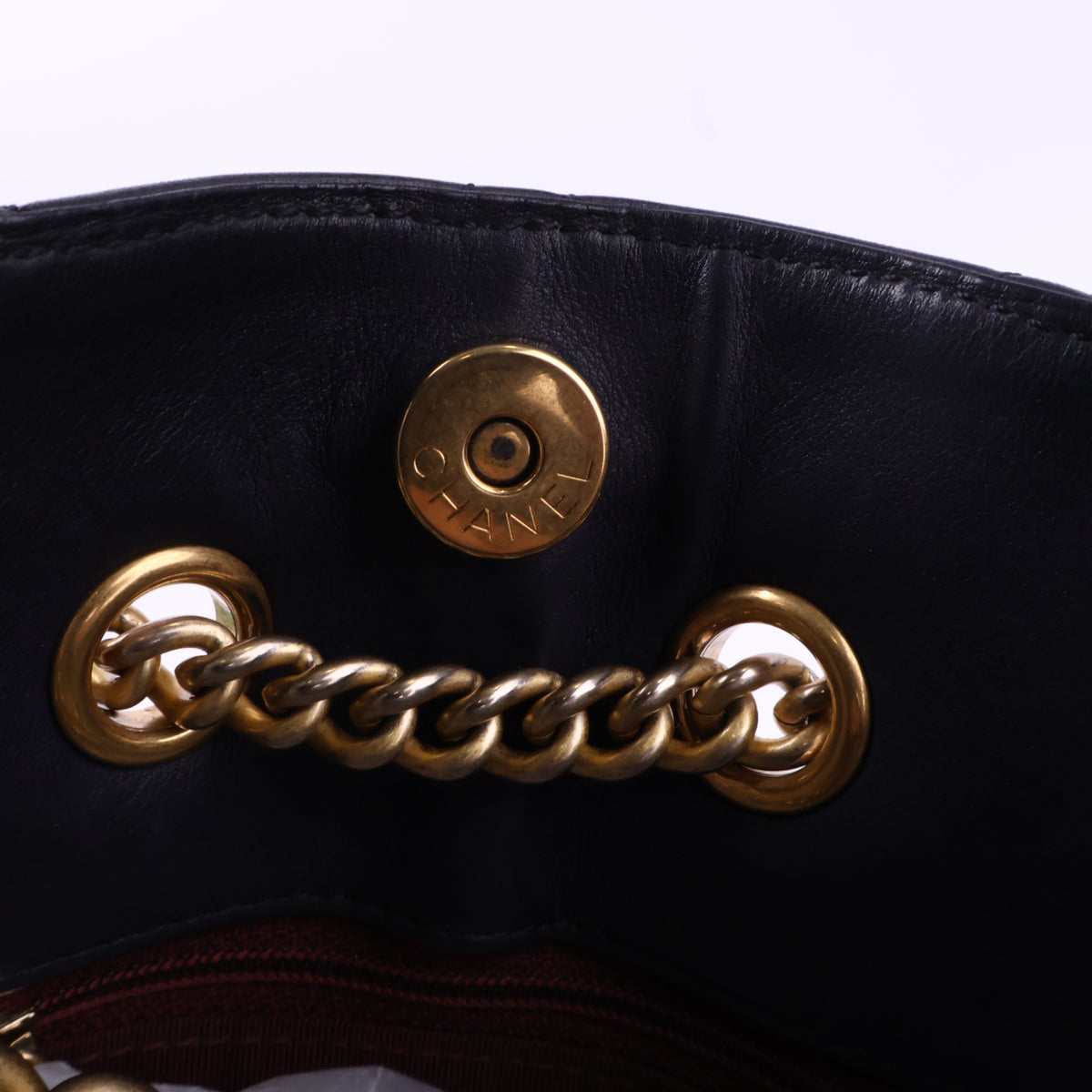 J2943 Chanel Shoulder Bag on my Should' Small Drawstring Bag | Pre-Owned