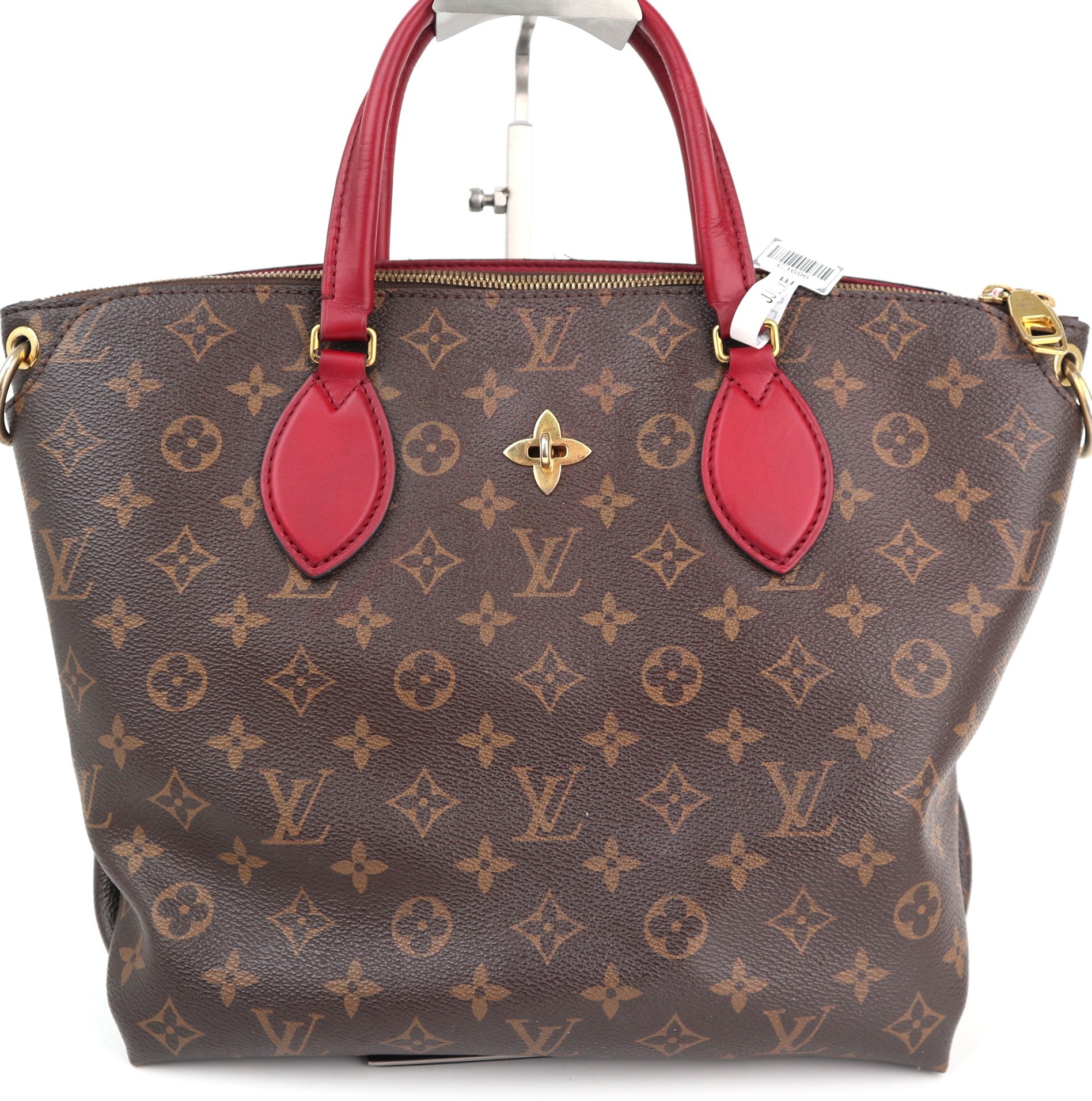 Louis Vuitton Monogram Flower Tote Shoulder Bag C1696 | Pre-Owned Very Good Brown Monogram Canvas