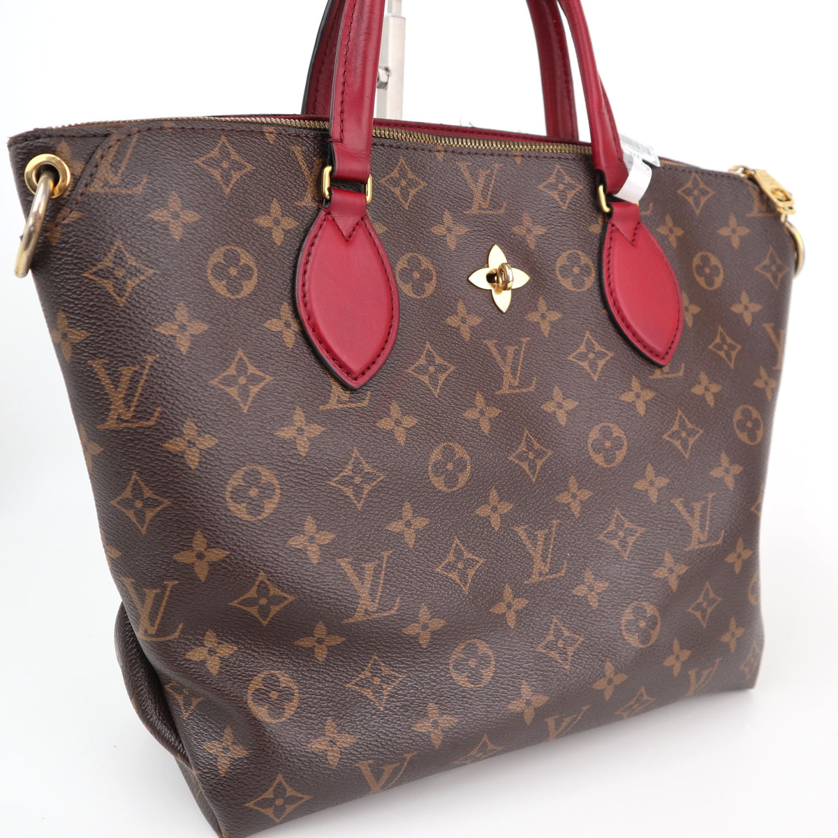 Louis Vuitton Monogram Flower Tote Shoulder Bag C1696 | Pre-Owned Very Good Brown Monogram Canvas