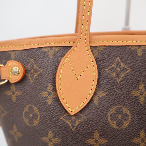 C2561R Louis Vuitton Tote Bag Neverfull PM | Pre-Owned Very Good Brown Monogram Canvas
