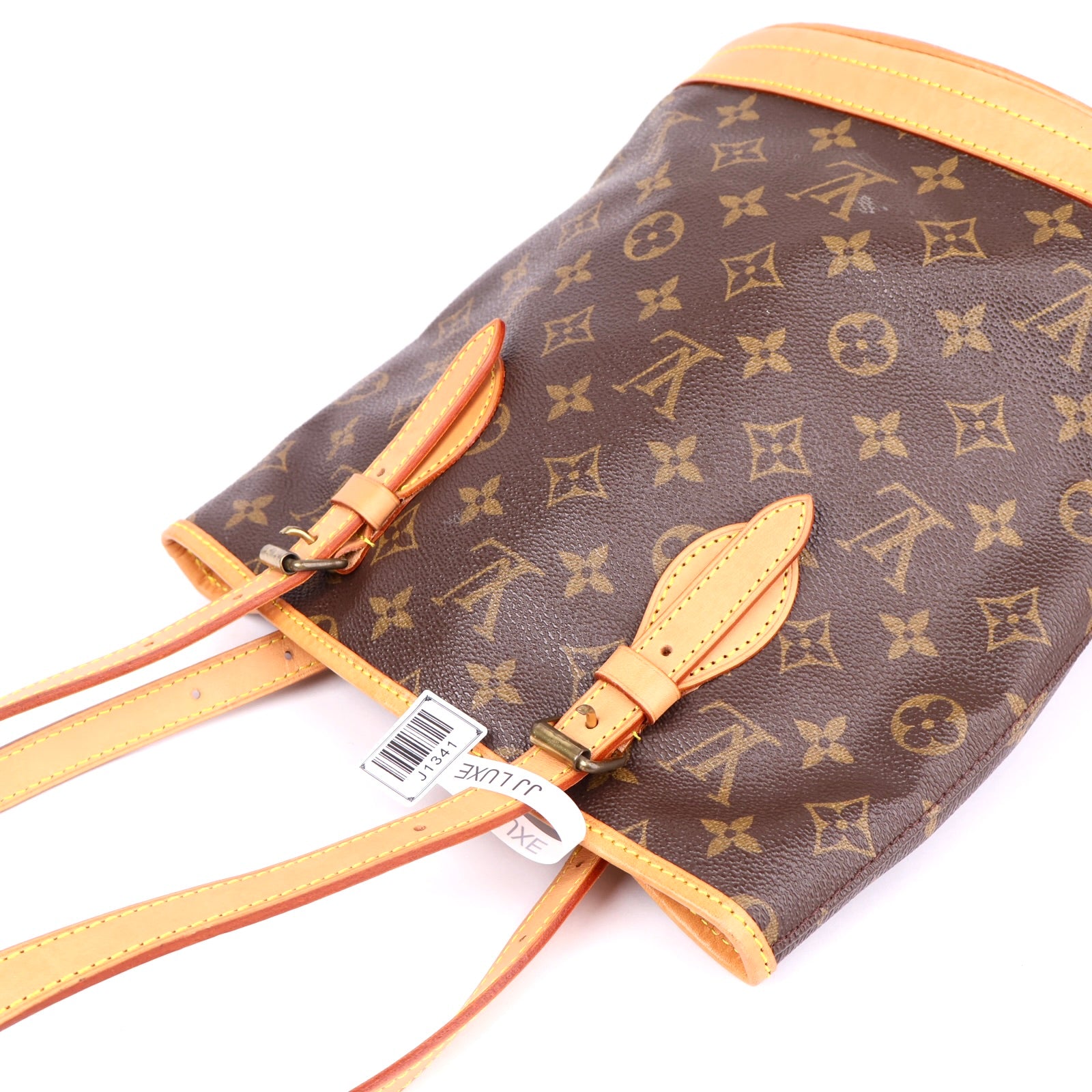 J1341 Louis Vuitton Monogram Petit Bucket Bag- Pre Owned