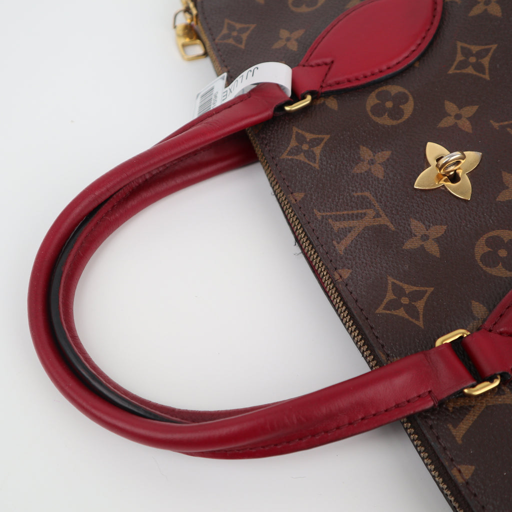 Louis Vuitton Monogram Flower Tote Shoulder Bag C1696 | Pre-Owned Very Good Brown Monogram Canvas