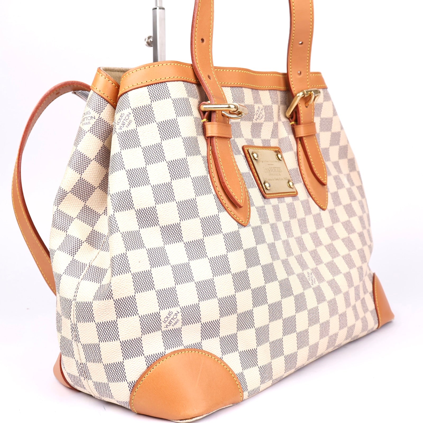J1354 Louis Vuitton Damier Azur Hampstead Shoulder Bag- Pre Owned