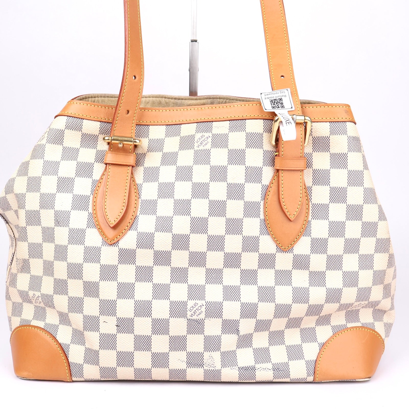 J1354 Louis Vuitton Damier Azur Hampstead Shoulder Bag- Pre Owned