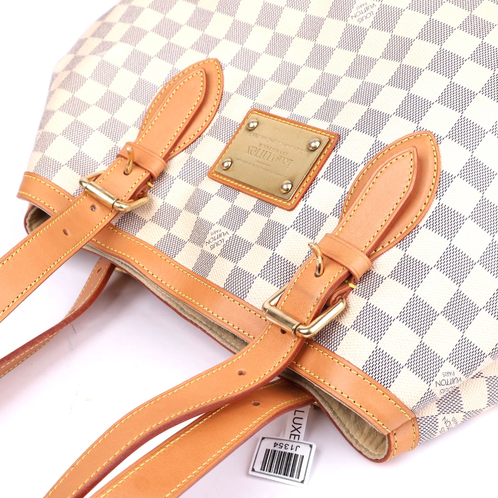 J1354 Louis Vuitton Damier Azur Hampstead Shoulder Bag- Pre Owned