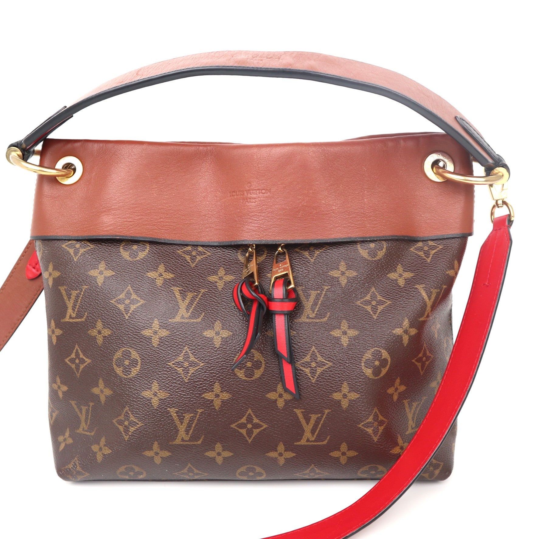 C1114 Louis Vuitton Caramel Monogram Canvas Tuileries Tote Bag- Pre Owned