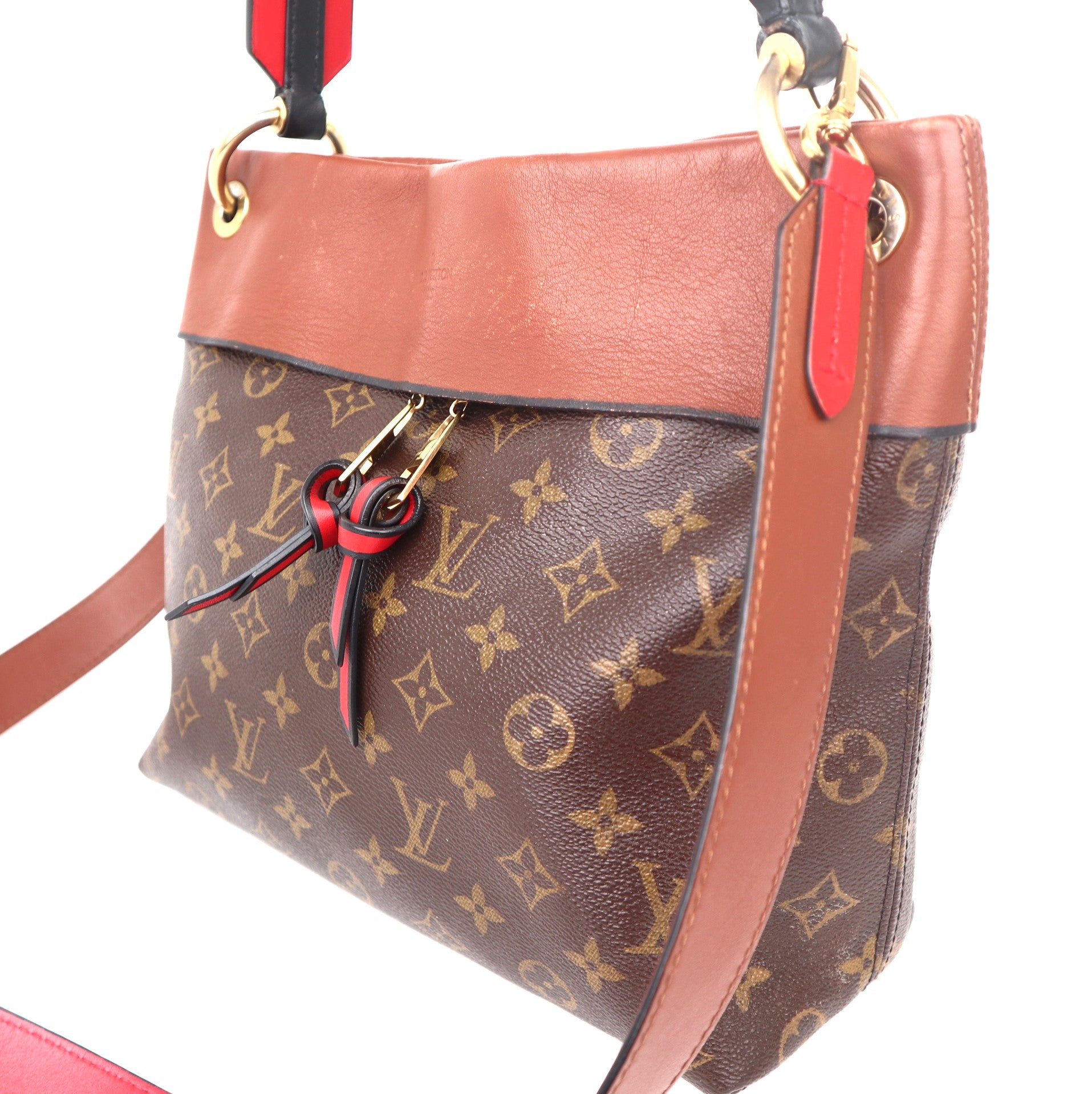 C1114 Louis Vuitton Caramel Monogram Canvas Tuileries Tote Bag- Pre Owned