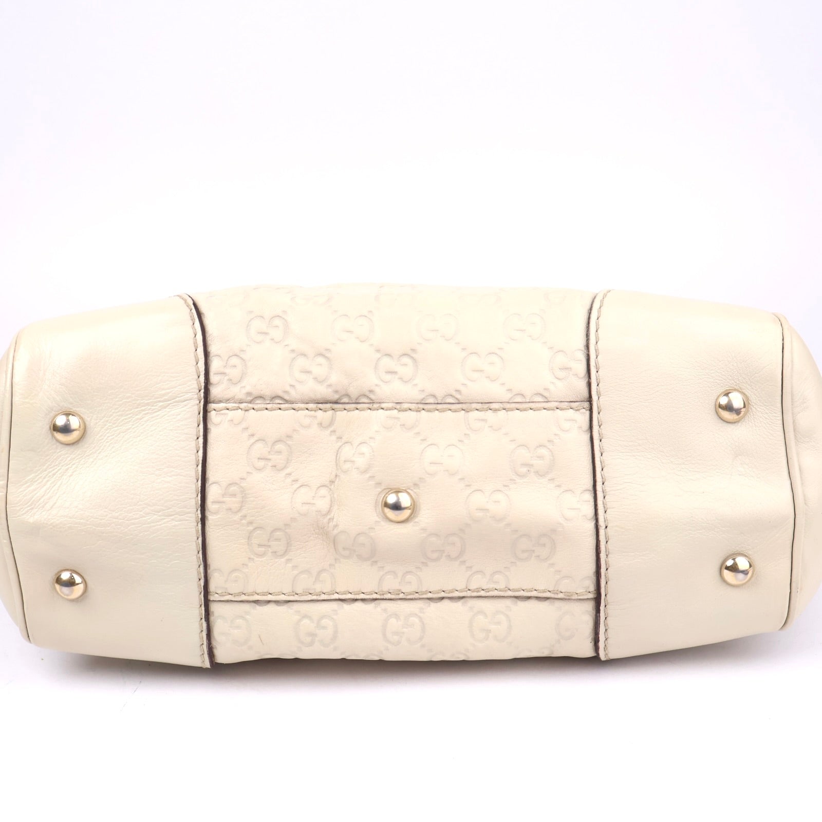 J1346 Gucci Brown Guccissima Mayfair Tote Beige- Pre Owned