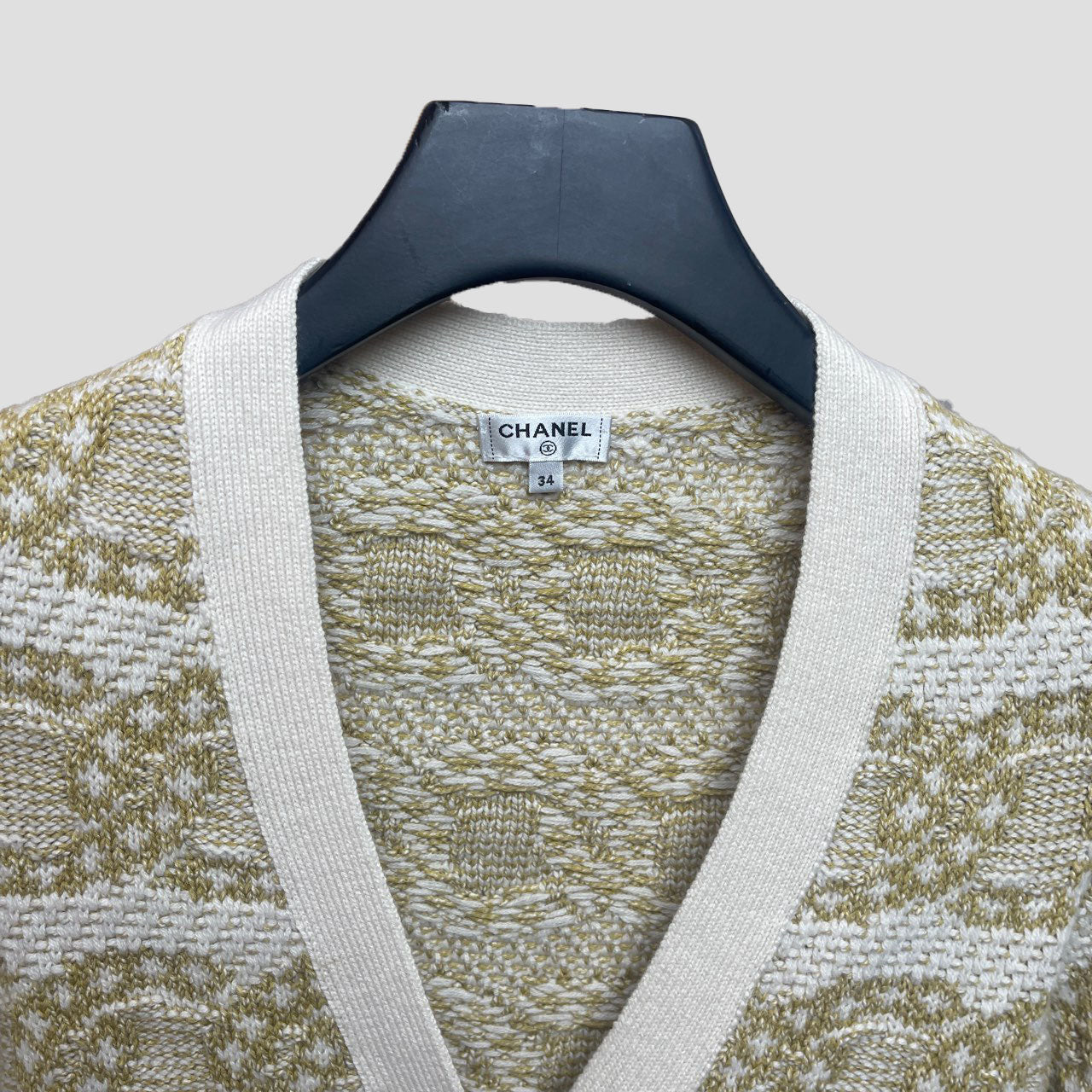 Chanel Cashmere Sweater with Logo- 99% new