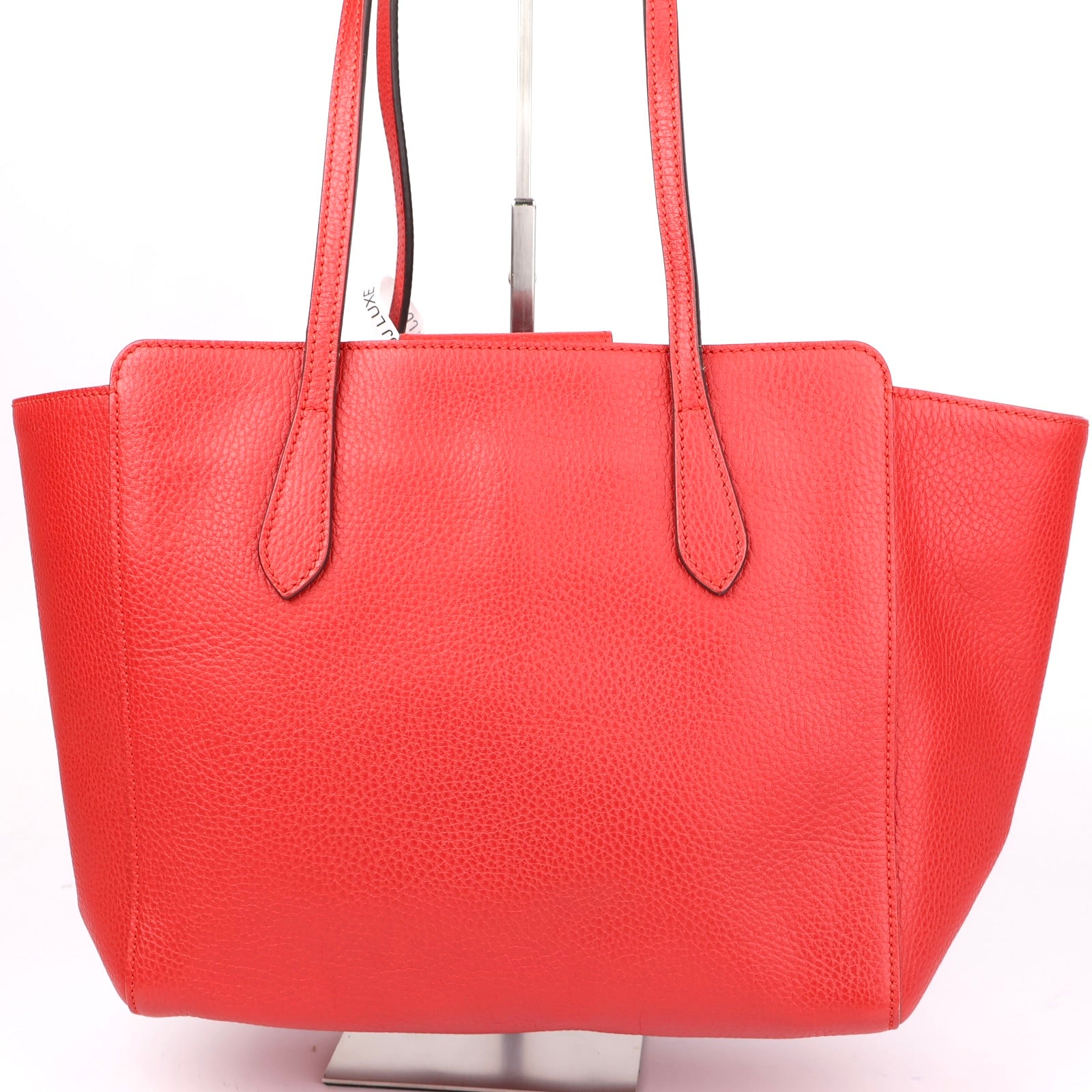J1345 Gucci Medium Leather Swing Tote Bag- Pre Owned