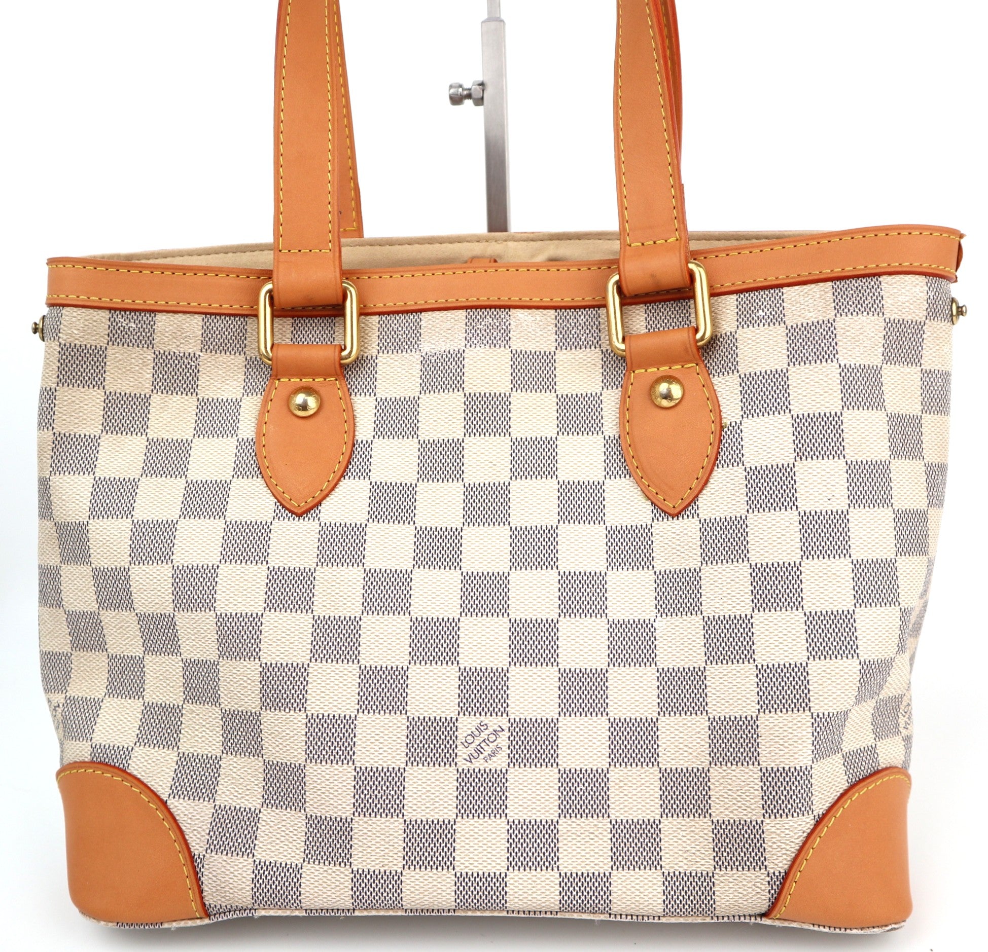 Louis Vuitton Hampstead PM Damier Azur Shoulder Bag C1700R | Pre-Owned Excellent Brown Damier Canvas