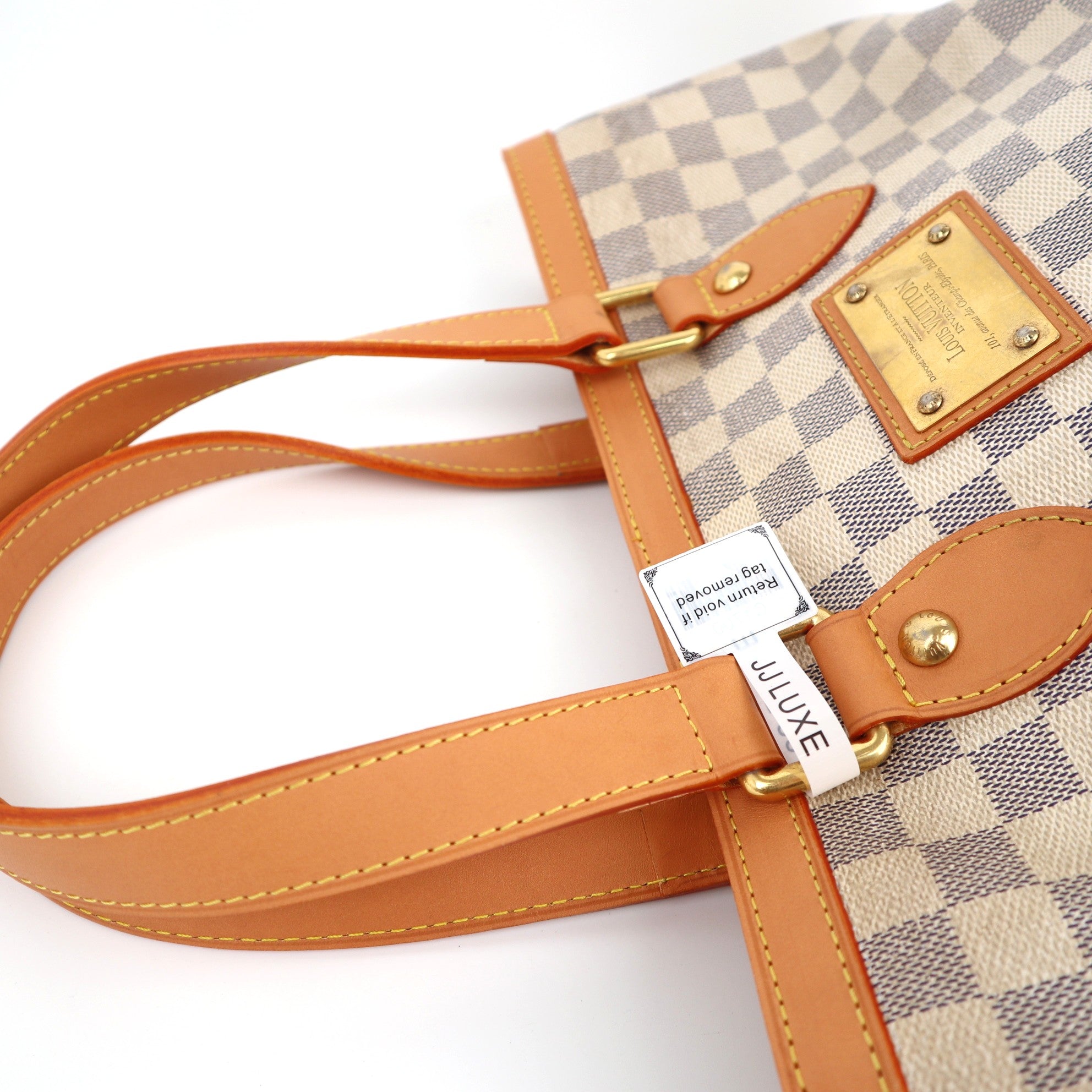 Louis Vuitton Hampstead PM Damier Azur Shoulder Bag C1700R | Pre-Owned Excellent Brown Damier Canvas