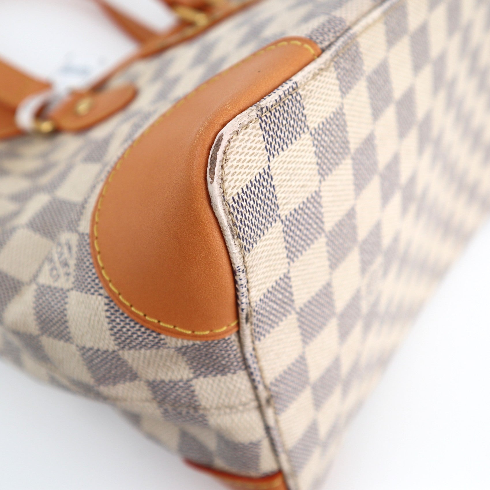Louis Vuitton Hampstead PM Damier Azur Shoulder Bag C1700R | Pre-Owned Excellent Brown Damier Canvas