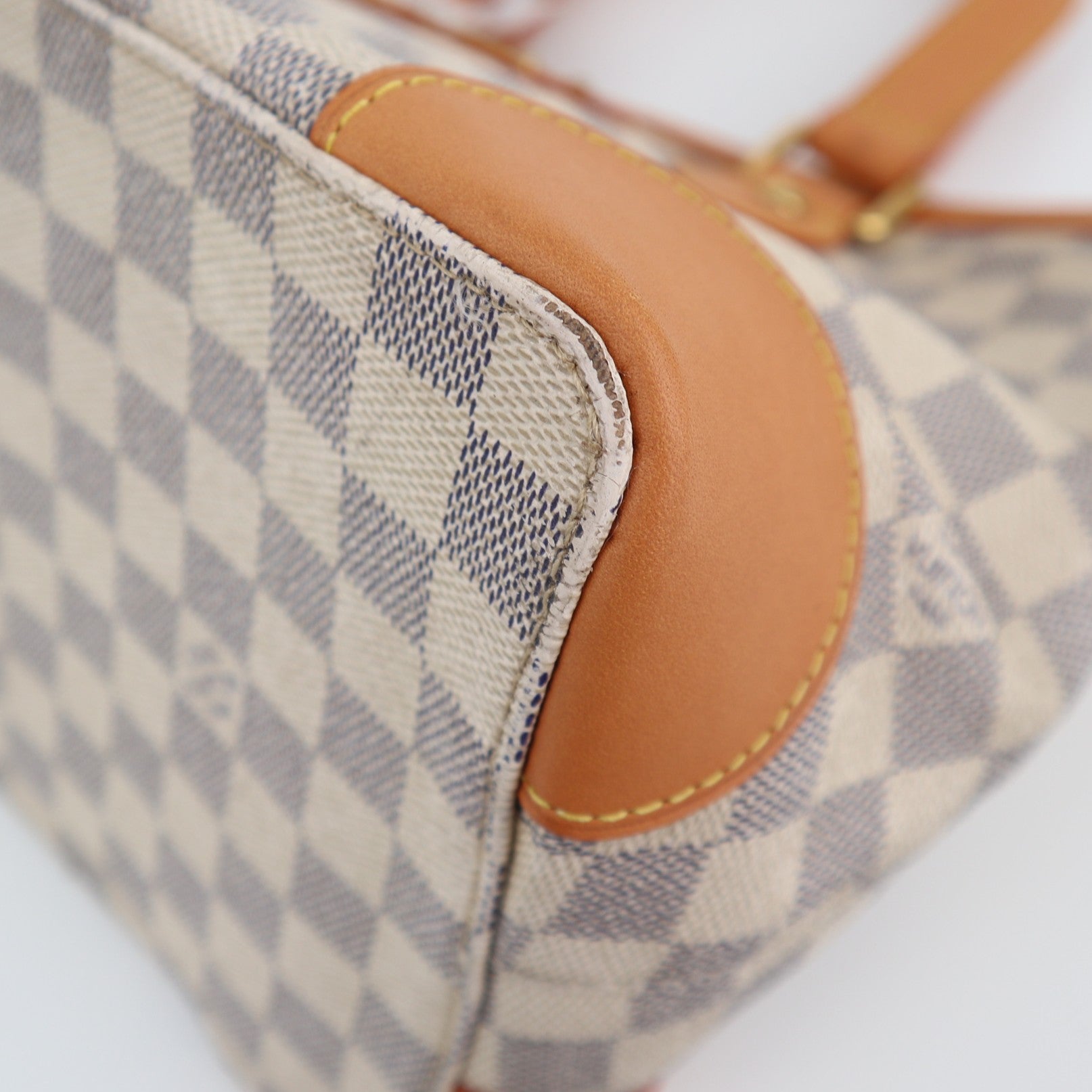 Louis Vuitton Hampstead PM Damier Azur Shoulder Bag C1700R | Pre-Owned Excellent Brown Damier Canvas