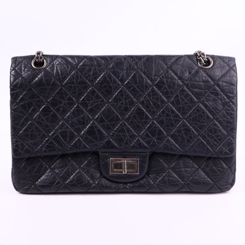 J3753 Chanel Shoulder Bag 2.55 Reissue Maxi Double Flap Bag | Pre-Owned Leather