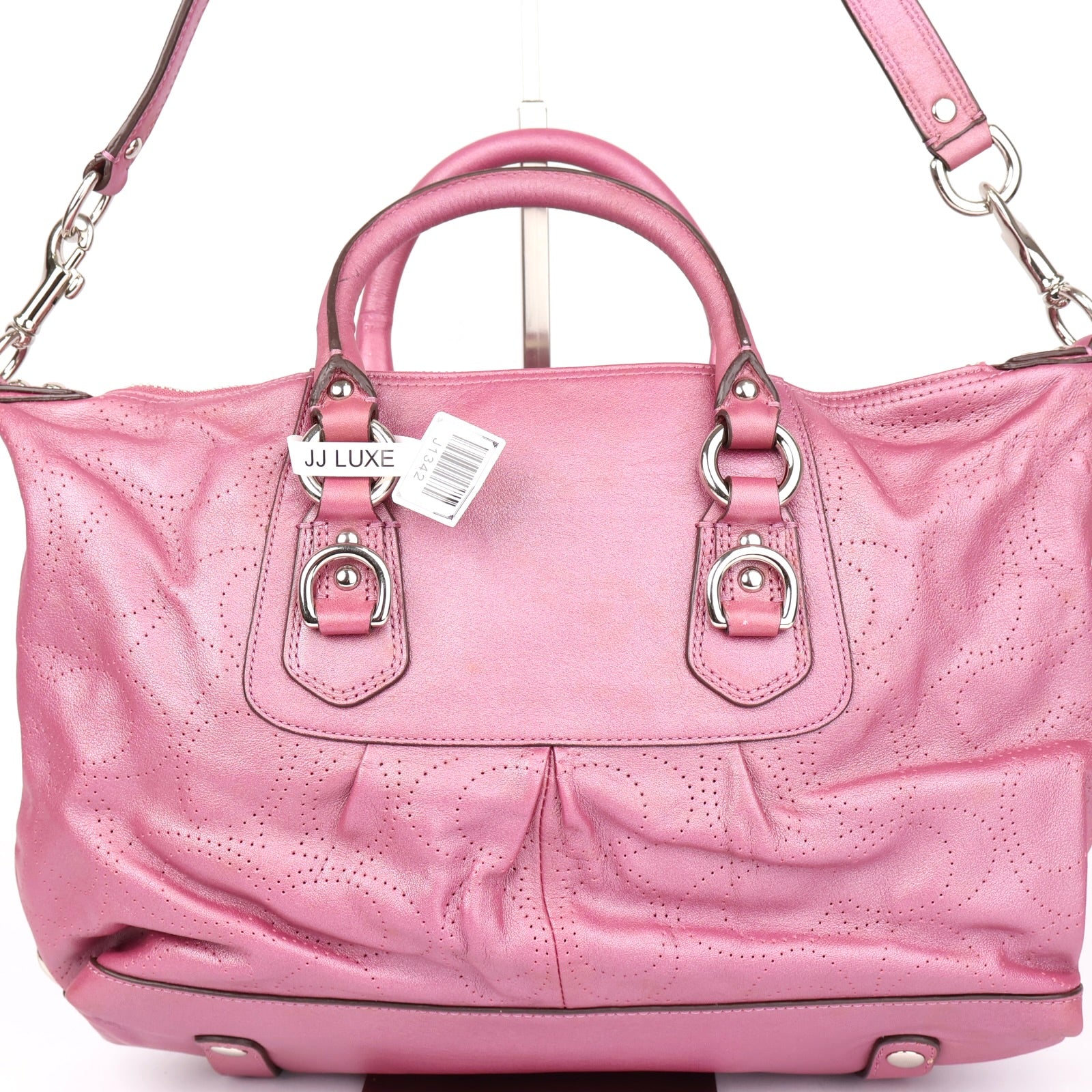 J1342 Coach Ashley Leather Convertible Hobo Bag- Pre Owned
