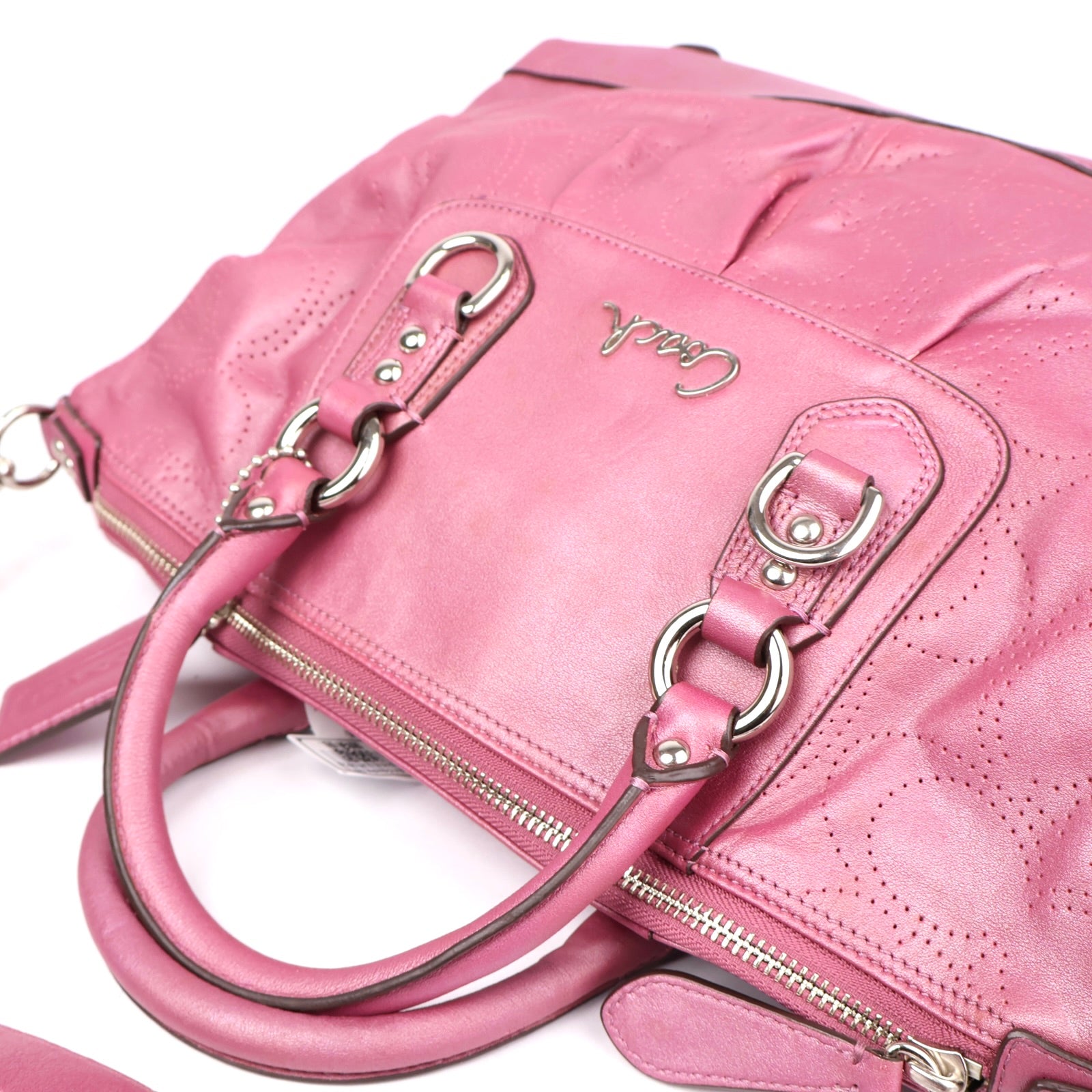 J1342 Coach Ashley Leather Convertible Hobo Bag- Pre Owned