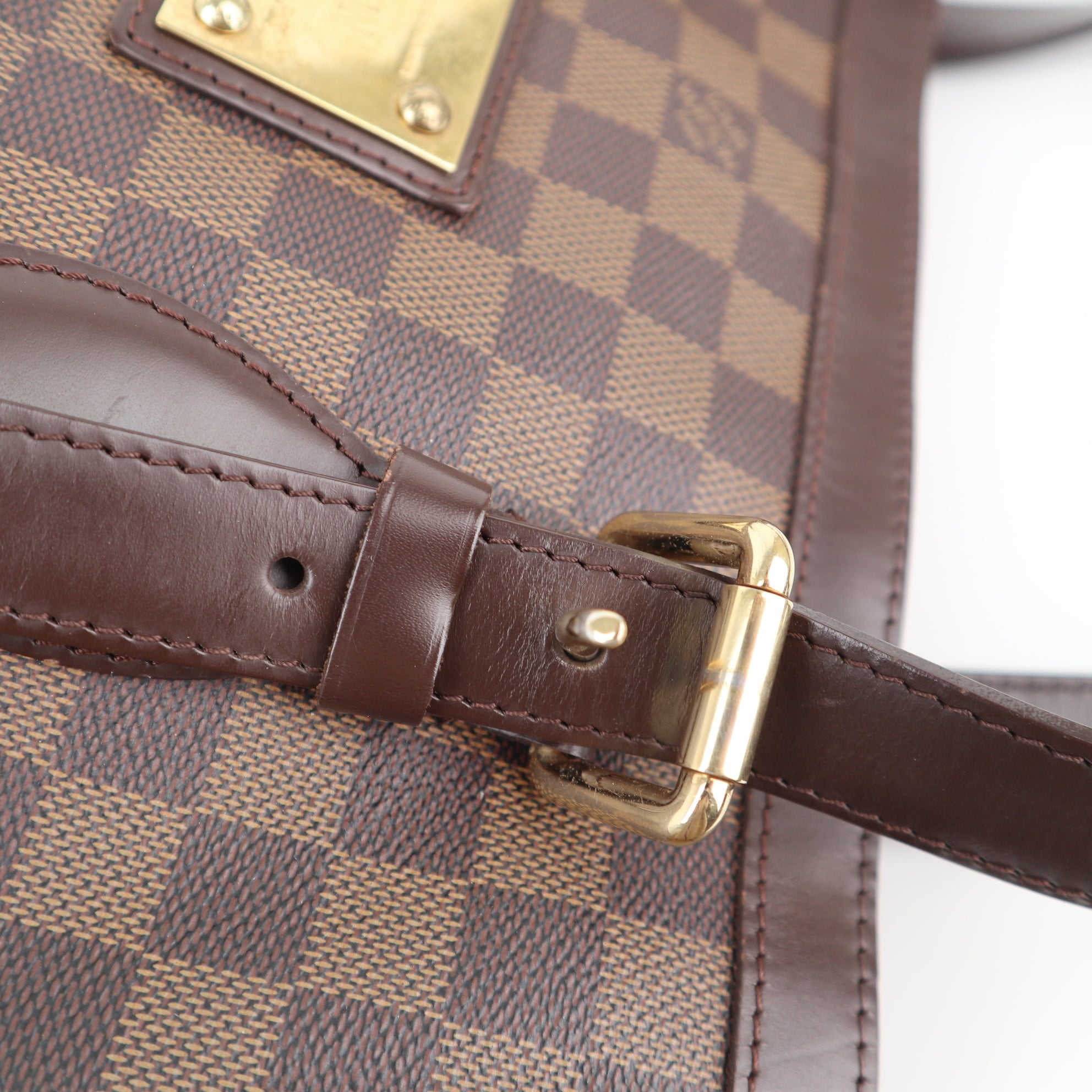 Louis Vuitton Hampstead GM Damier Ebene Shoulder Bag C1701R | Pre-Owned Excellent Brown Damier Ebene Canvas
