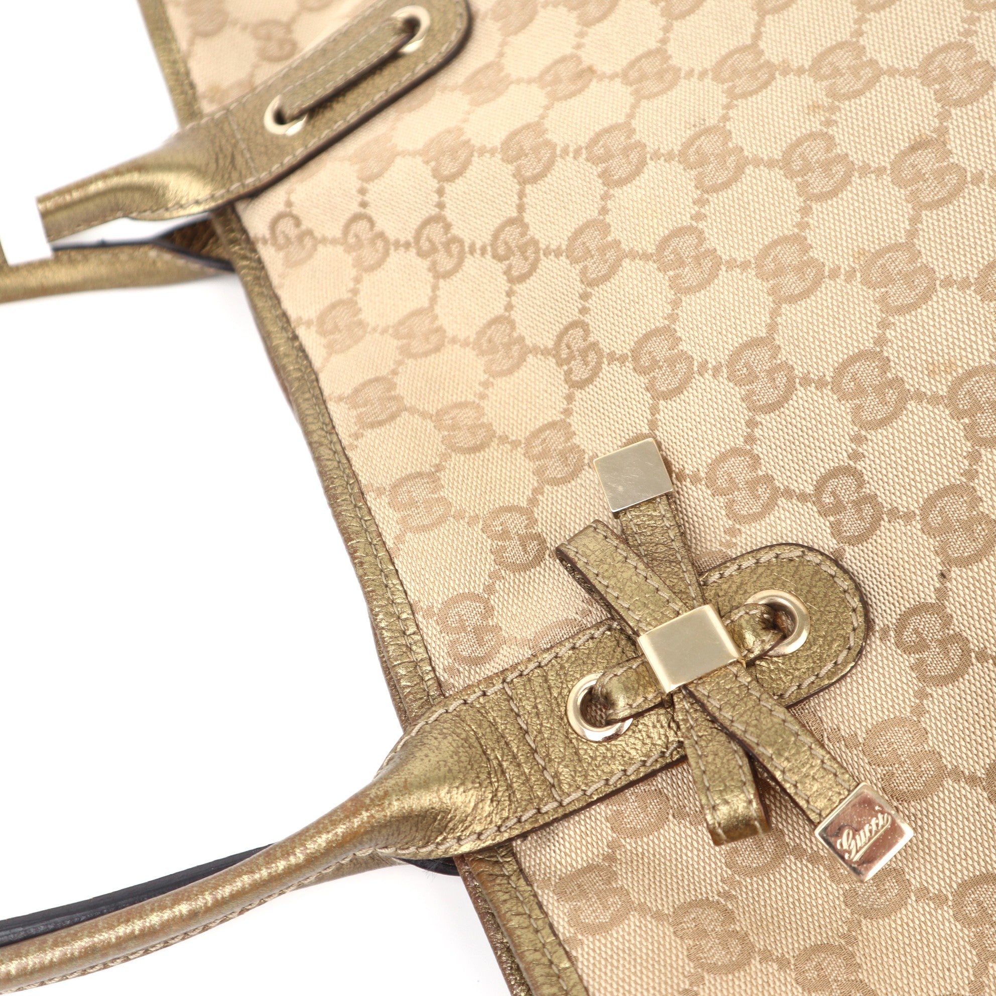 C1117 Gucci GG Canvas Princy Tote Bag-Pre Owned