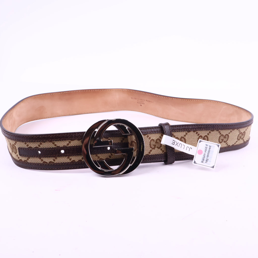 J2837# Gucci Belt Leather Belt | Pre-Owned Leather