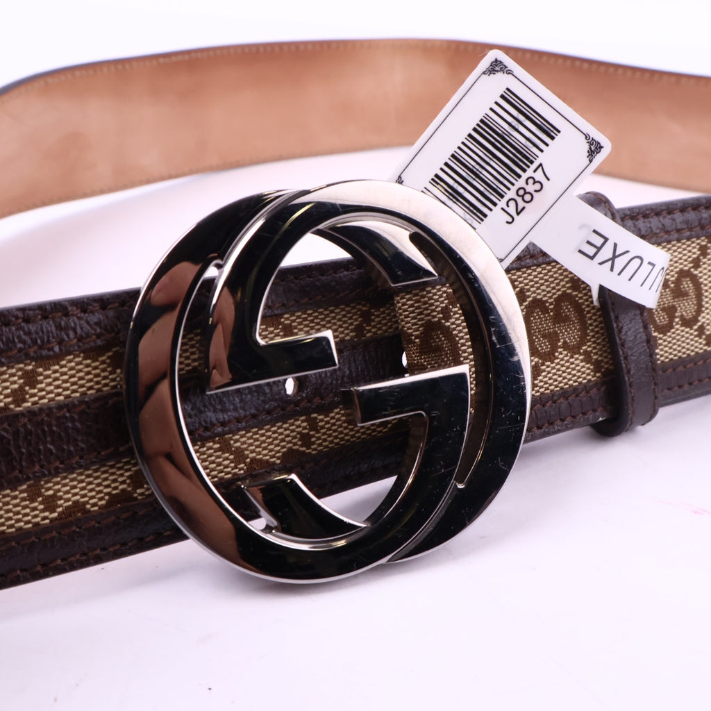 J2837# Gucci Belt Leather Belt | Pre-Owned Leather