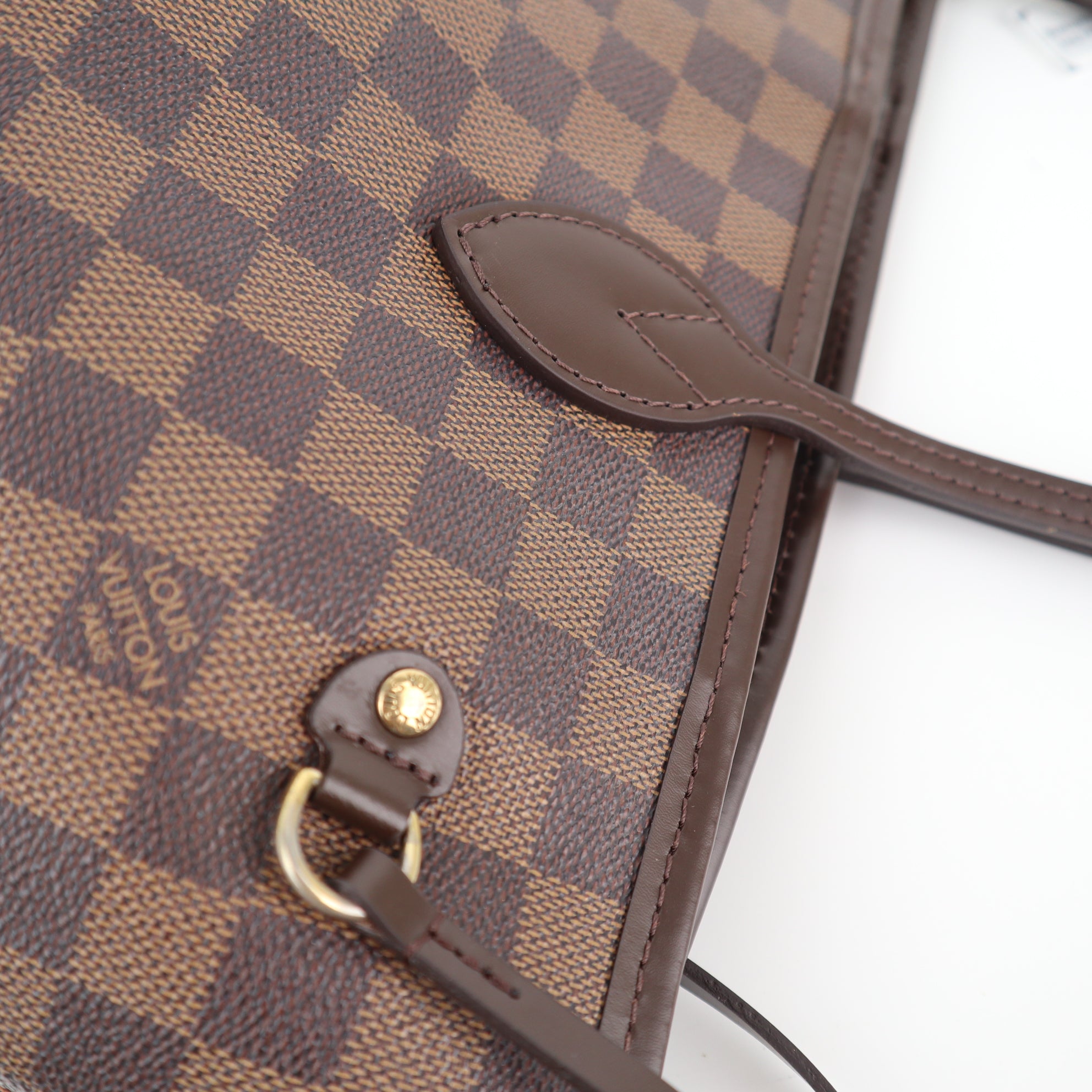 Louis Vuitton Neverfull MM Damier Ebene Shoulder Bag C1702R | Pre-Owned Excellent Brown Damier Ebene Canvas