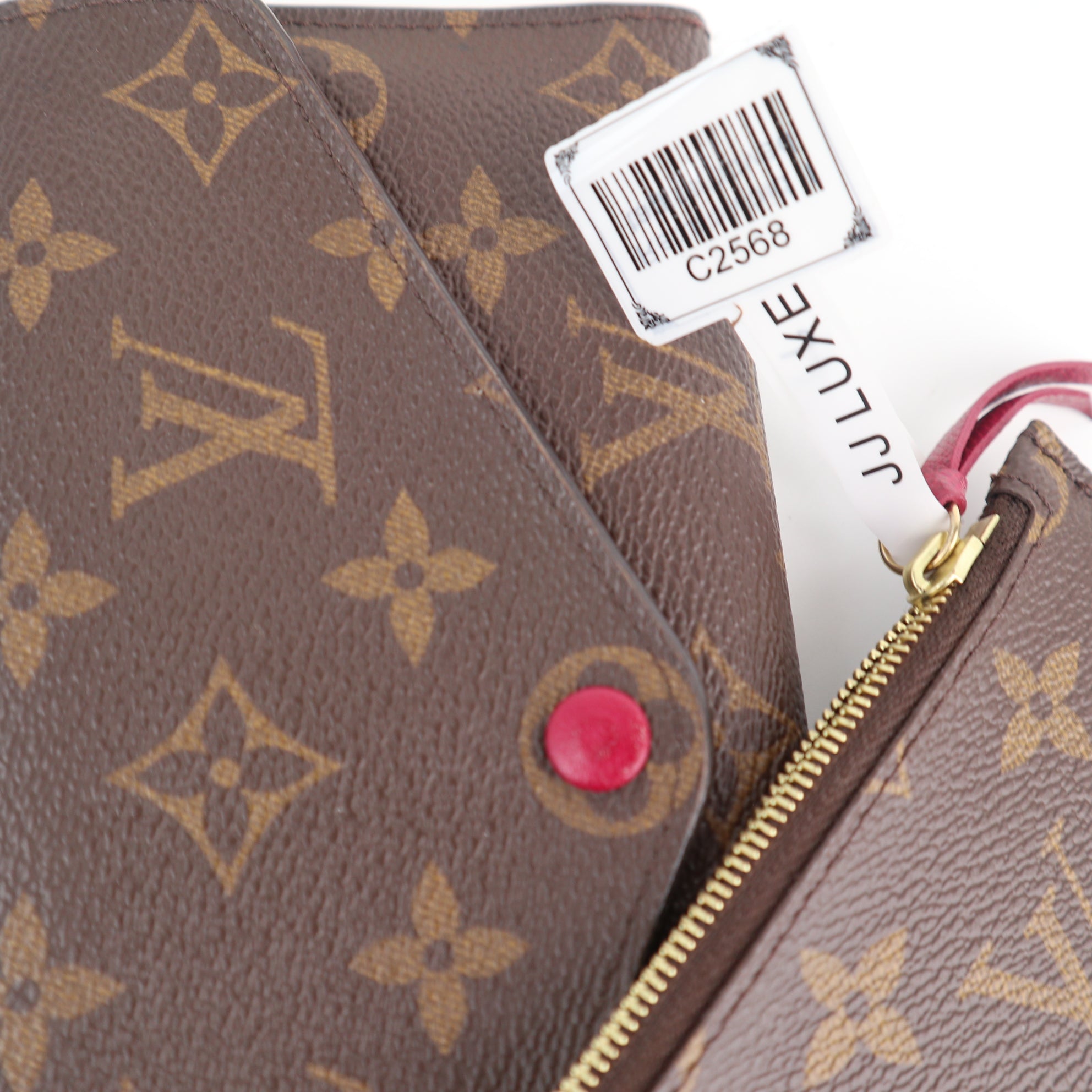 C2568 Louis Vuitton Wallet Monogram Josephine Wallet | Pre-Owned Excellent Brown Canvas Monogram