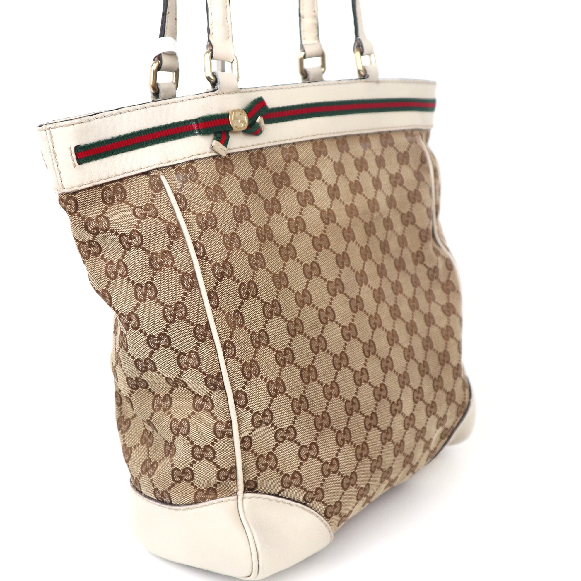 C1118 Gucci  GG Canvas Mayfair Tote Bag-Pre Owned