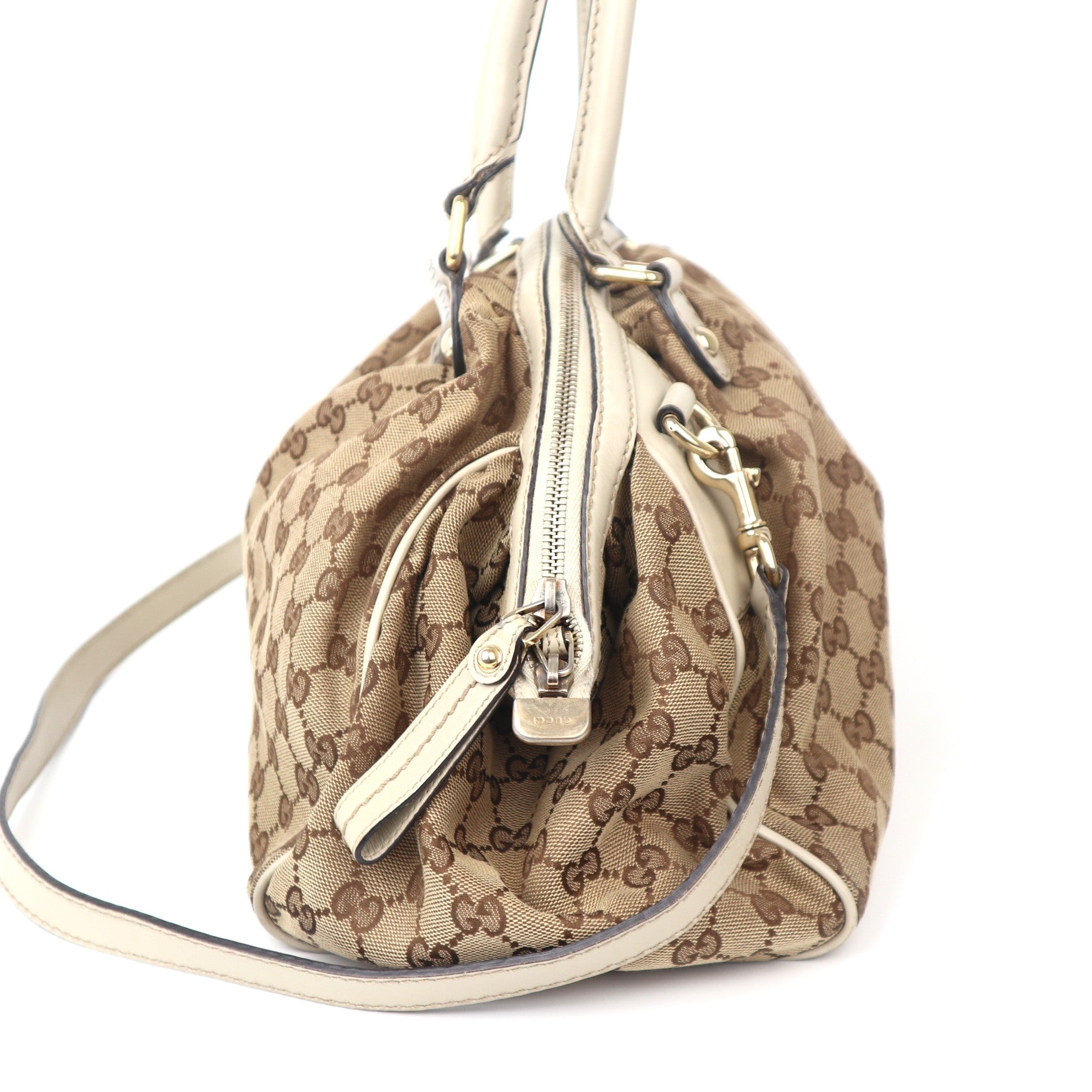 C1119 Gucci Monogram Canvas Sukey Dome Bag-Pre Owned