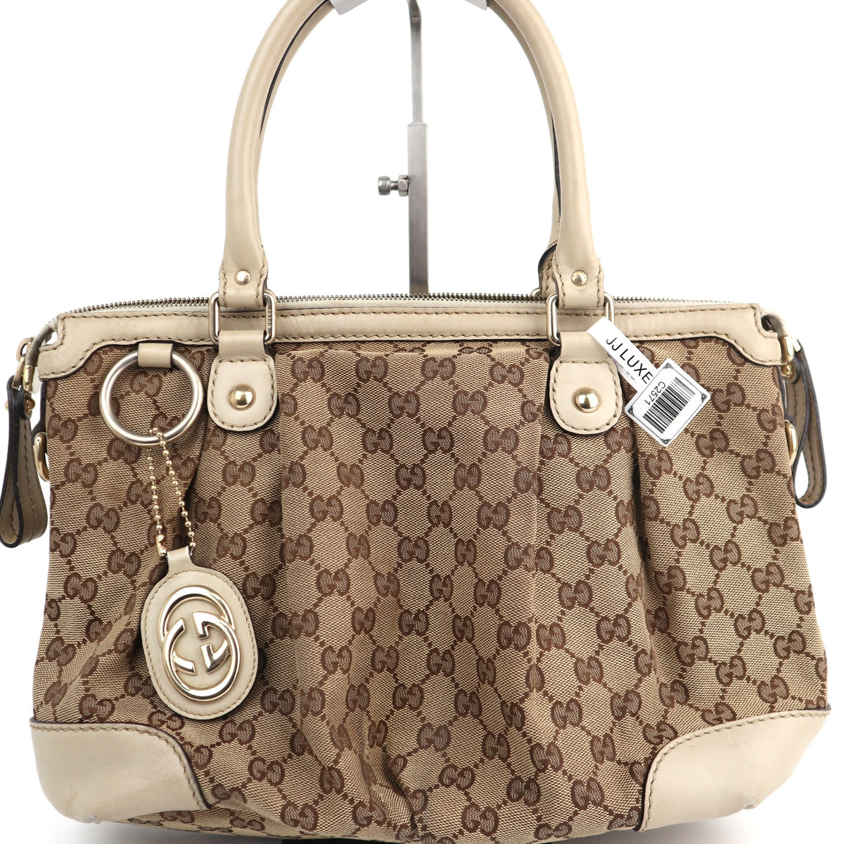 C2571 Gucci Shoulder Bag Sukey GG Canvas | Pre-Owned Very Good Brown Canvas GG