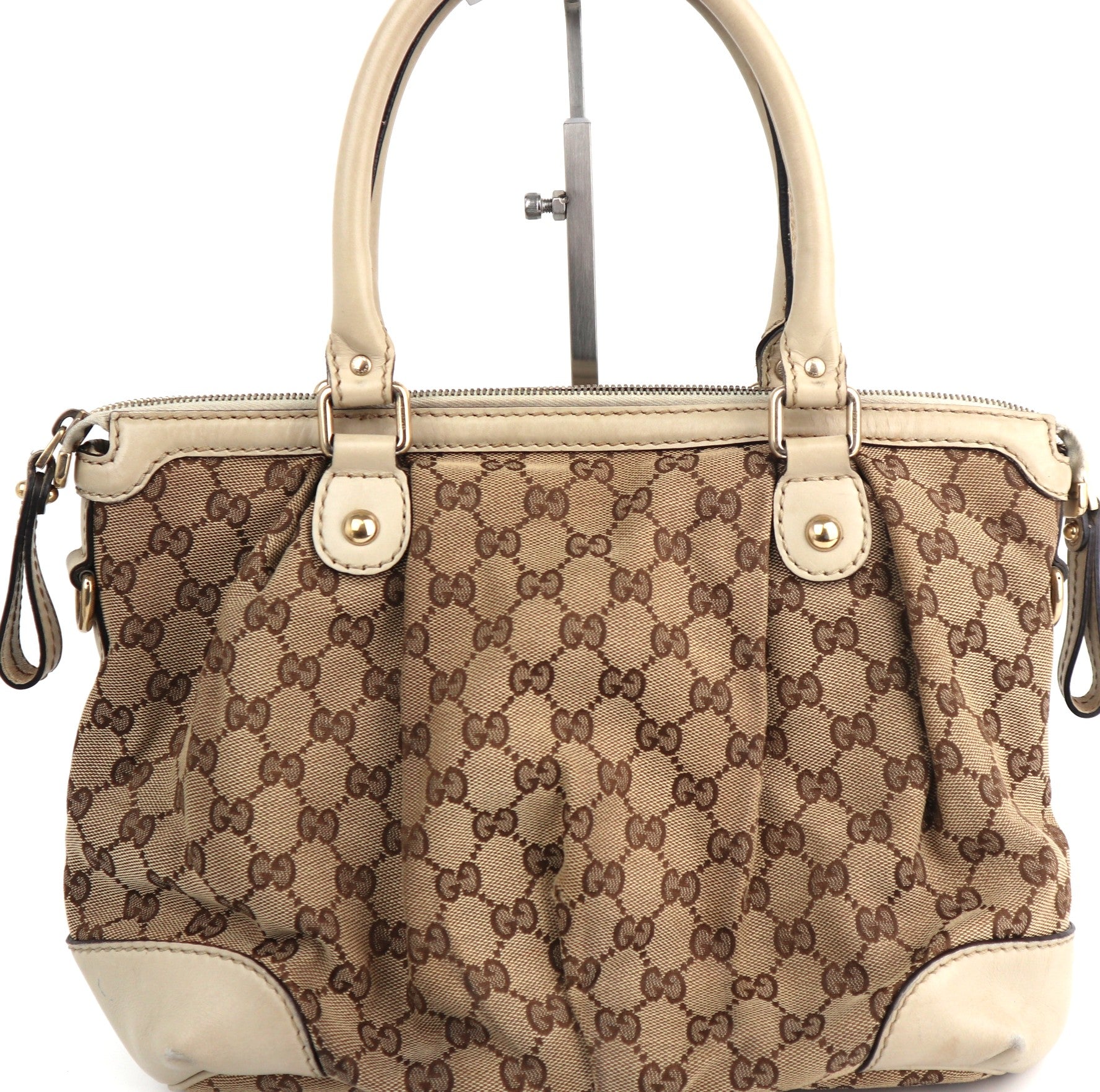 C2571 Gucci Shoulder Bag Sukey GG Canvas | Pre-Owned Very Good Brown Canvas GG