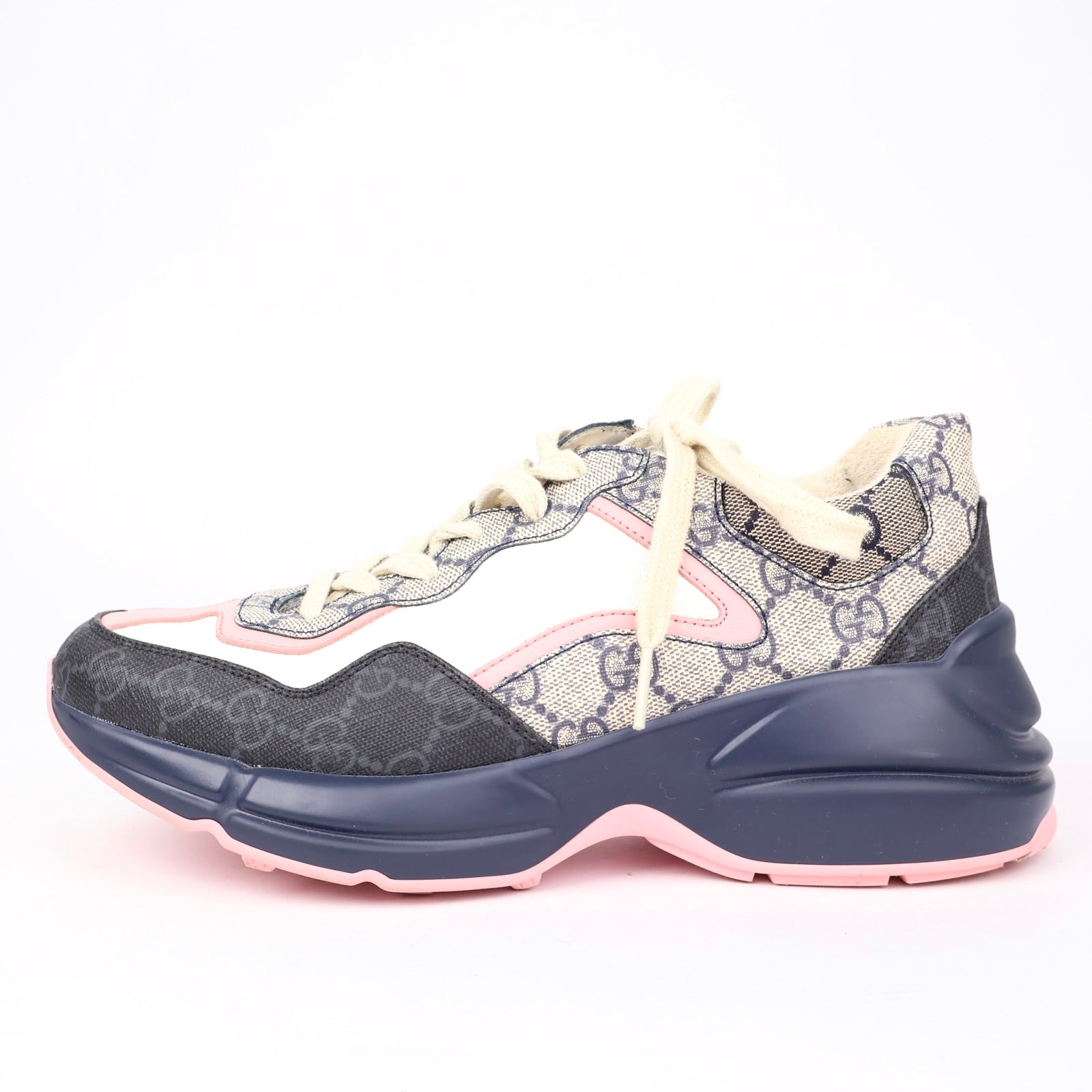 J1322 Gucci Rhyton GG Supreme Monogram Sneakers EU37/UK4 - Pre Owned