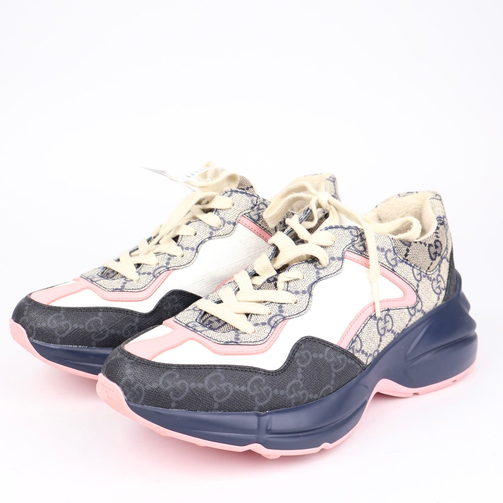 J1322 Gucci Rhyton GG Supreme Monogram Sneakers EU37/UK4 - Pre Owned
