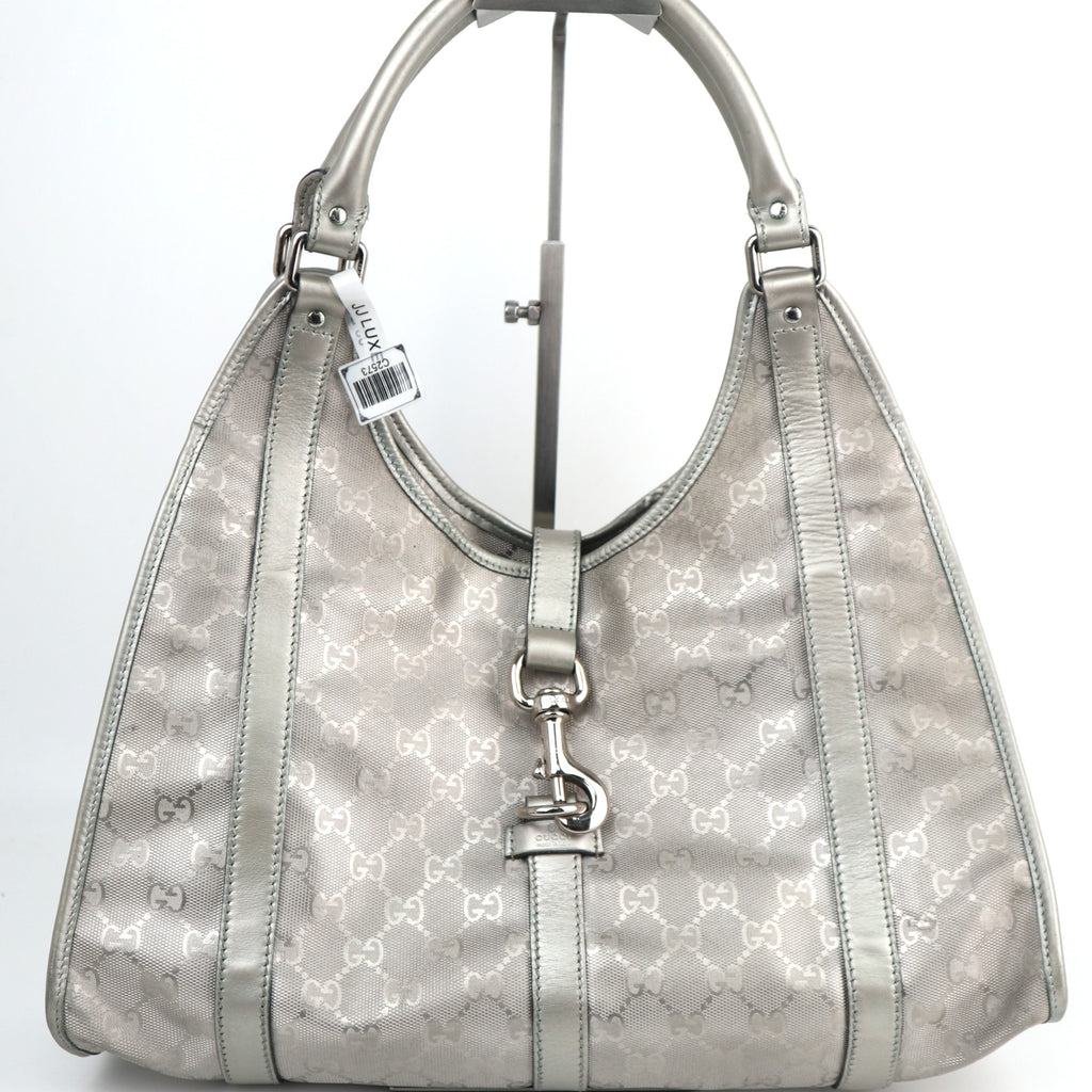 C2573 Gucci Shoulder Bag GG Imprimé Jackie Bag | Pre-Owned Excellent Brown Canvas GG