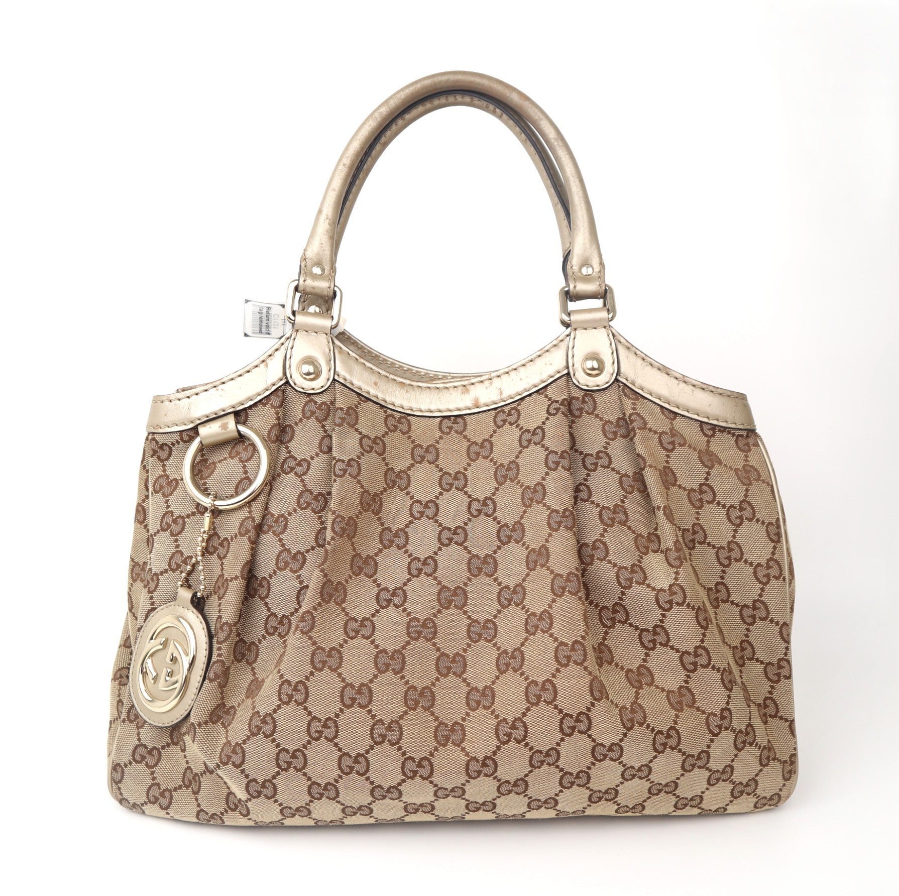 C1121 Gucci GG Canvas Medium Sukey Tote - Pre Owned